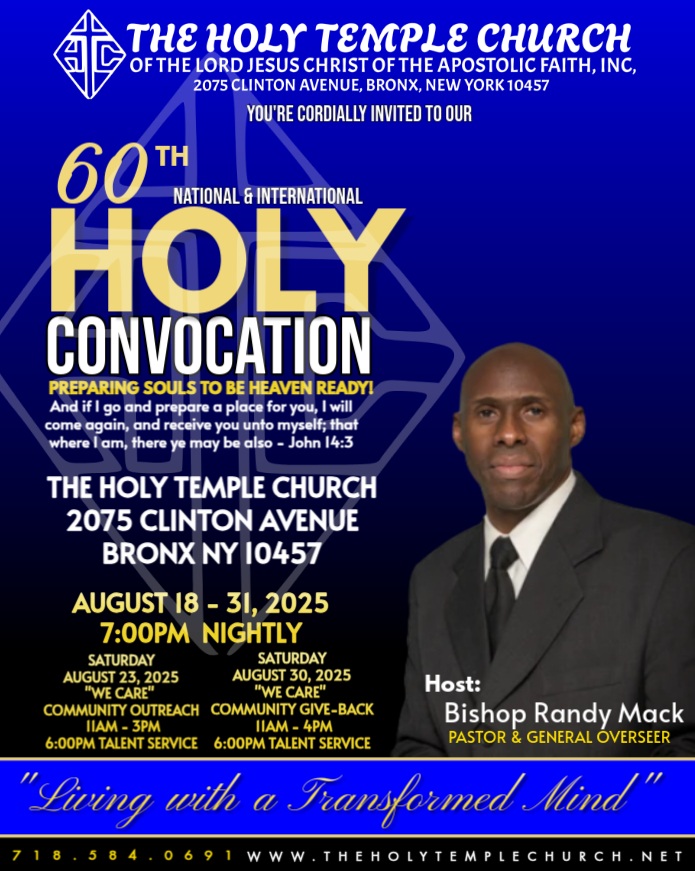 The Holy Temple Church Community Outreach