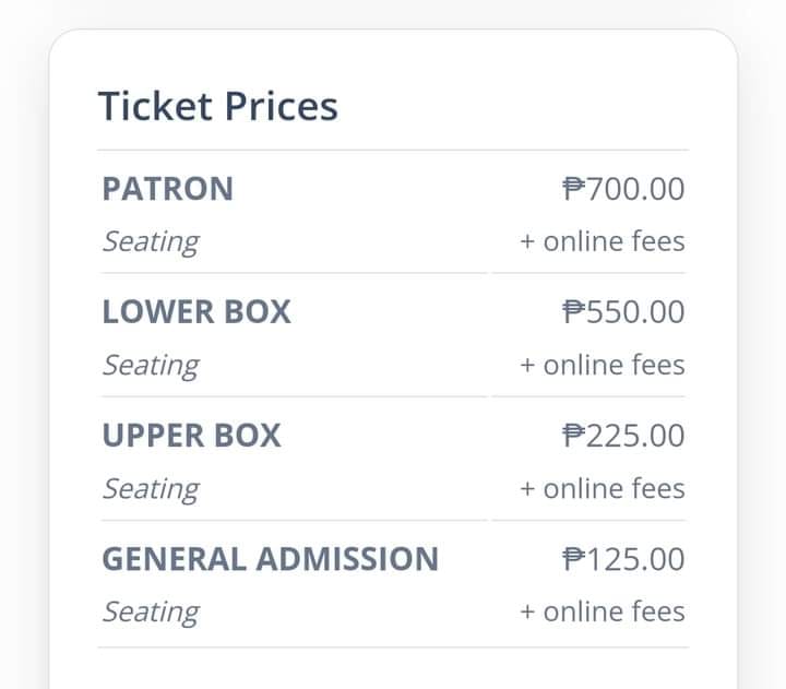DeaVy Worldwide - #PVL Ticket prices 👇🏻 + online fees... | Facebook