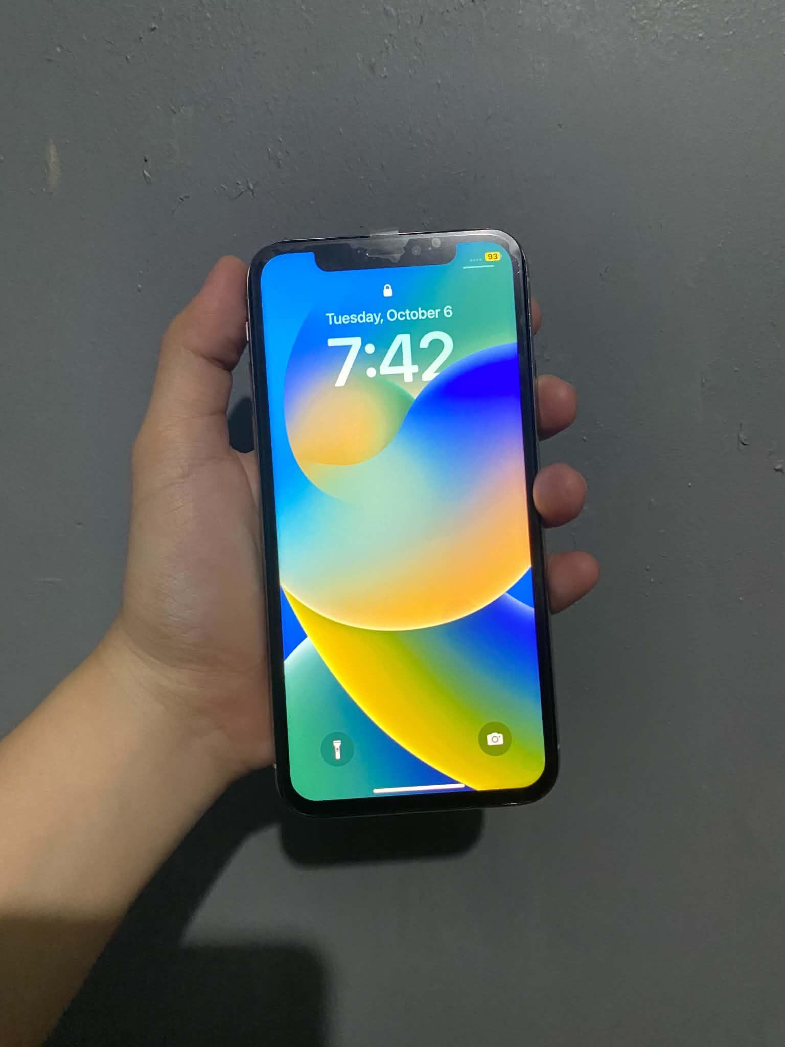 Iphone X 64GB 100%BH LCD REPLACED (face Id not working) Bawal ireset