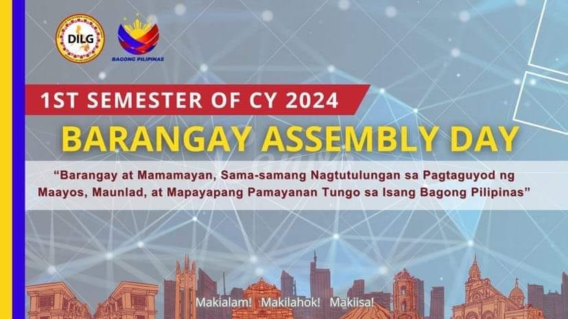 Brgy. - BARANGAY ASSEMBLY DAY 📌WHAT: 