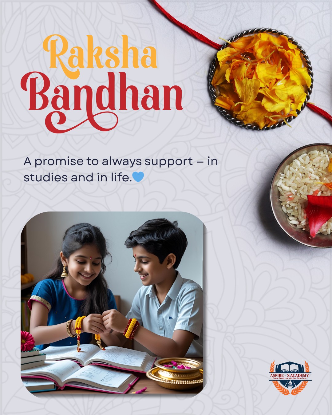 Happy Raksha Bandhan to the first study... - ASPIRE-X ACADEMY | Facebook