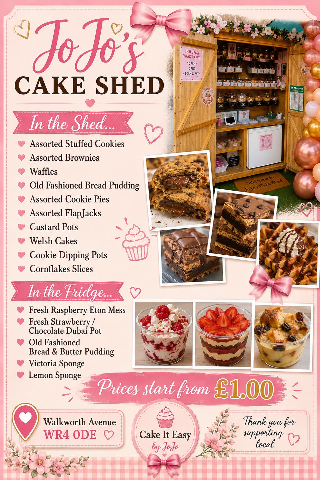 Cake It Easy by JoJo open Sunday, August 2nd, 10am-8pm in Worcester