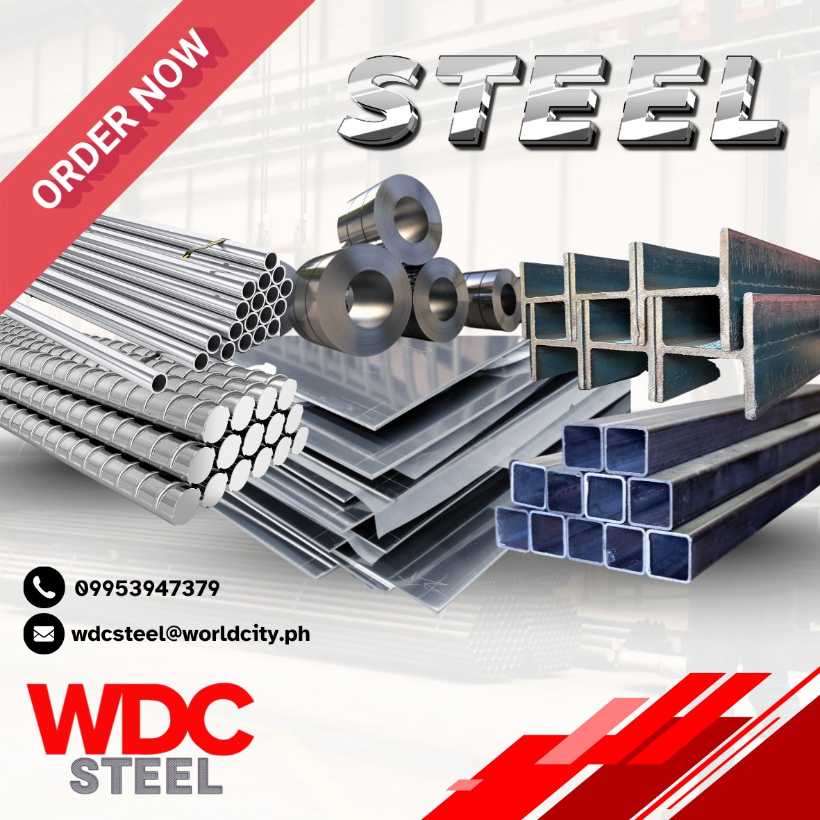 WDC - ‼️Need steel for your next big project? We've got you covered! ⛓🔩 ...