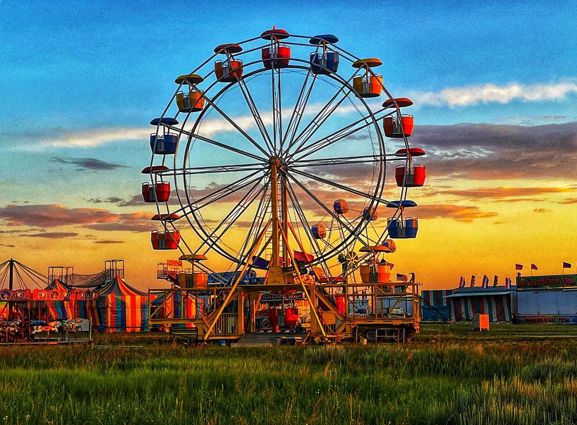 The carnival is set up this morning and ready for action!