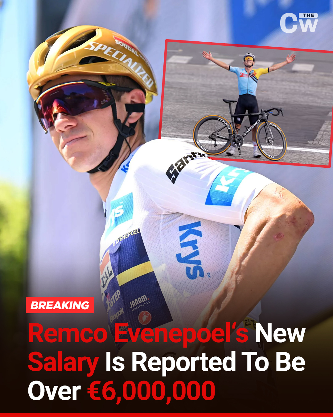 The Cycling - Remco Evenepoel's new salary is reported to be over € ...