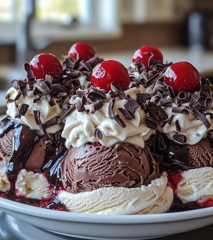 Easy black forest sundae dessert recipe