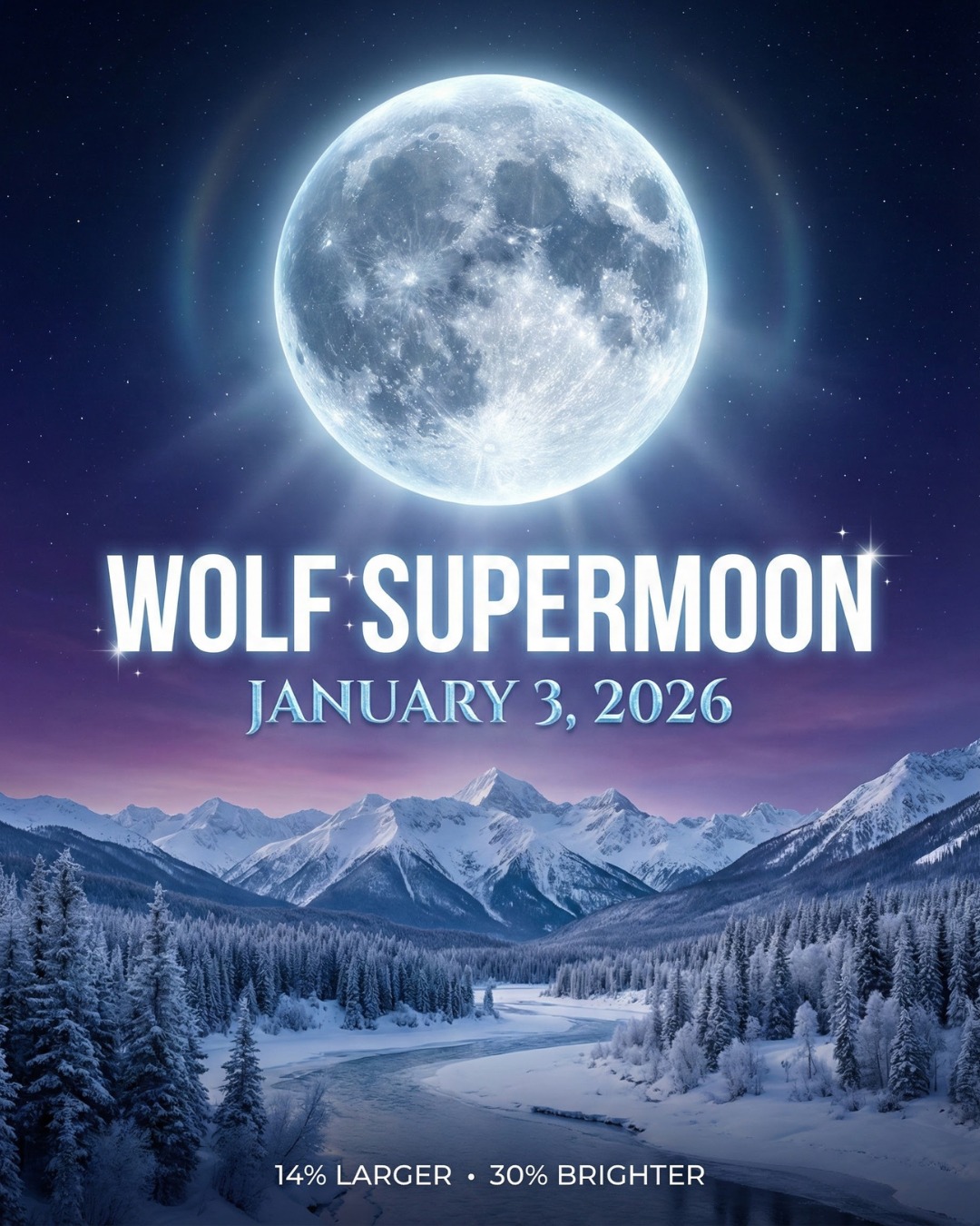 Sky&Earth - 🐺🌕 Wolf Supermoon - January 3, 2026: A Spectacular Start to ...