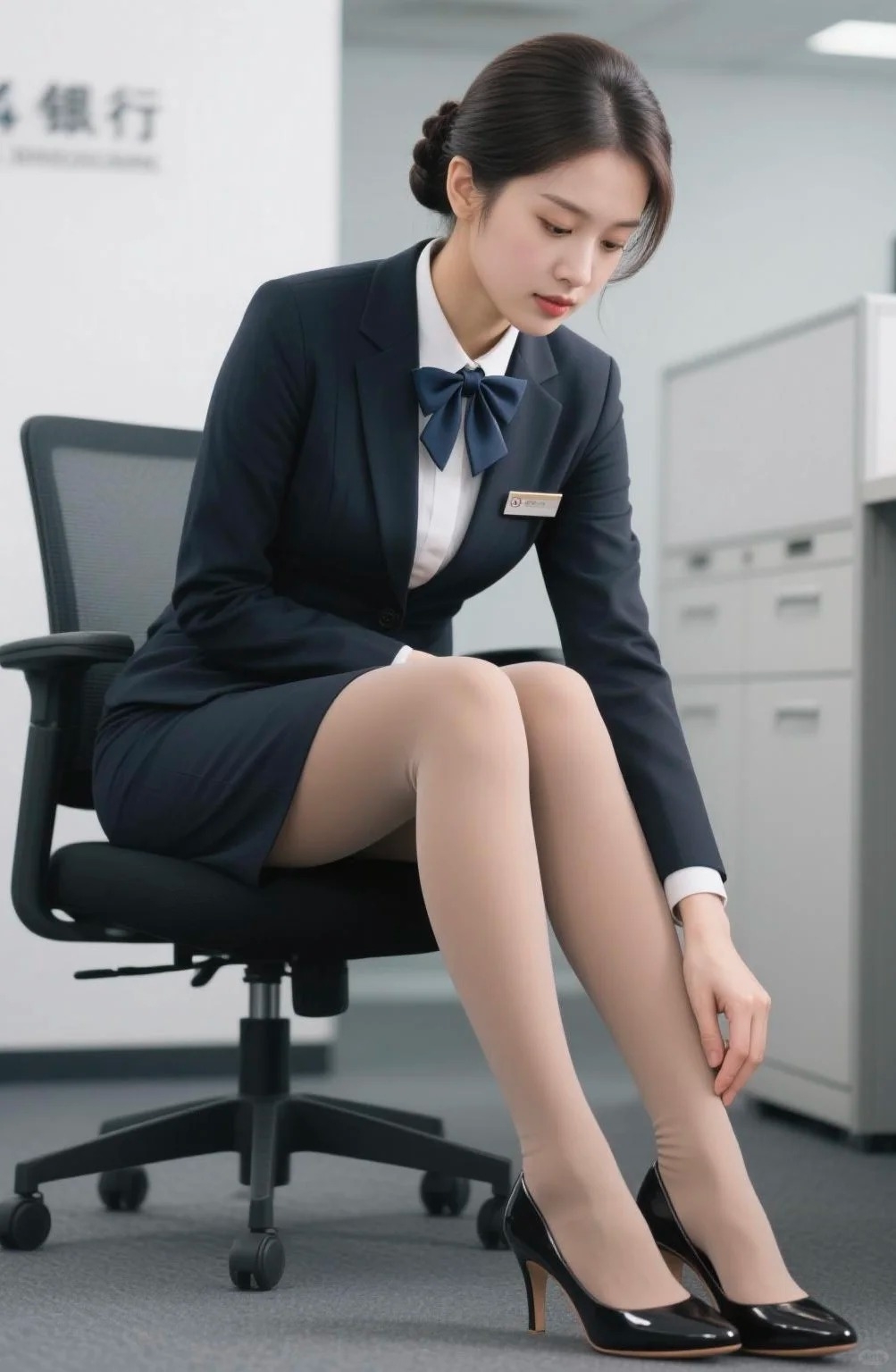 sassy-secretary-styling-with-vintage-lace-top-classic-black-stockings
