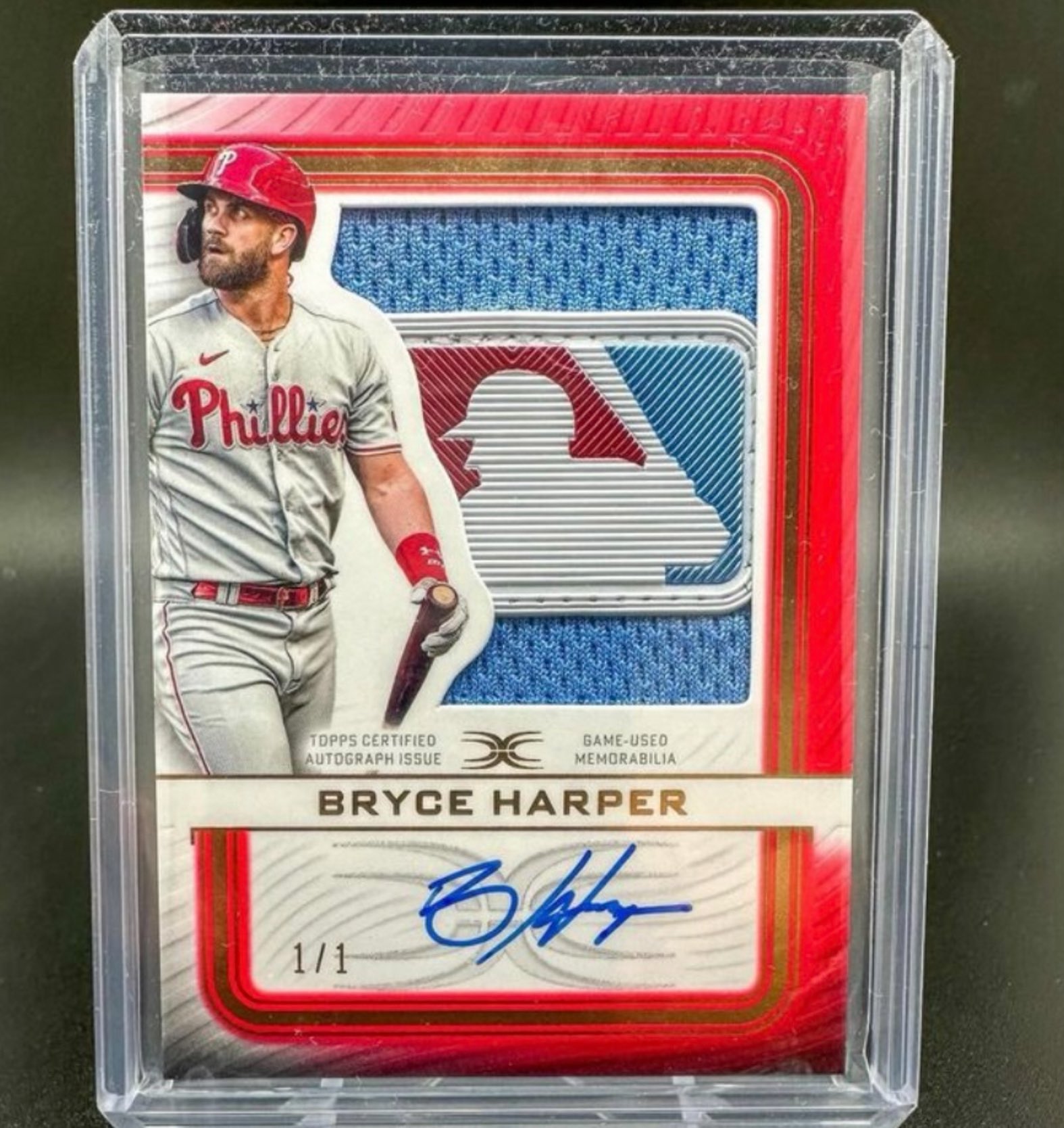 Bryce Harper 1/1 Logoman auto from the Phillies