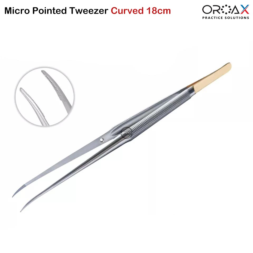 4 Pack Reverse Cross Lock Tweezers, Stainless Steel, Suitable for