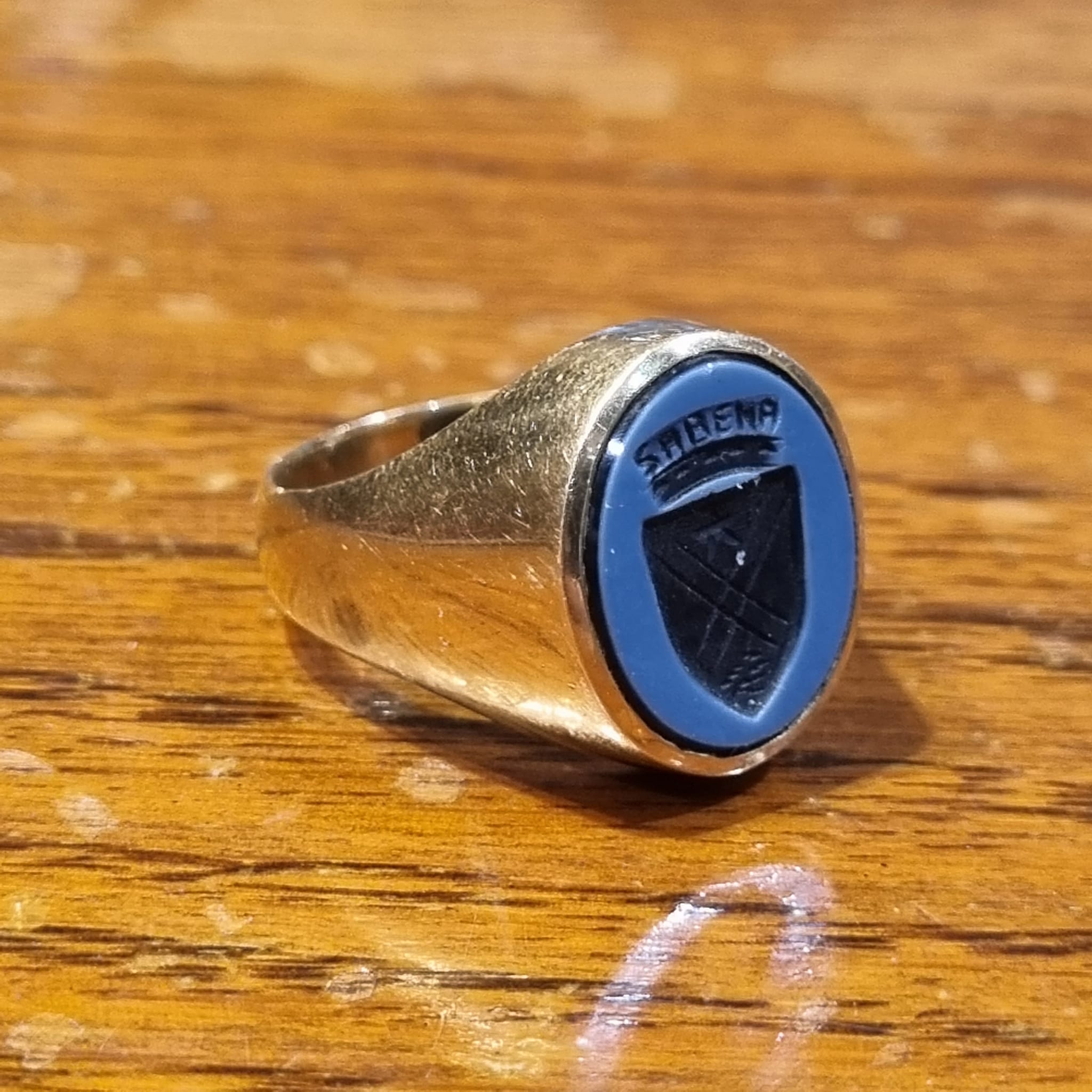 Bague Or 18 Carats - Marguerite Avec Saphir Et Diamants 0,24 Carat - Taille 55