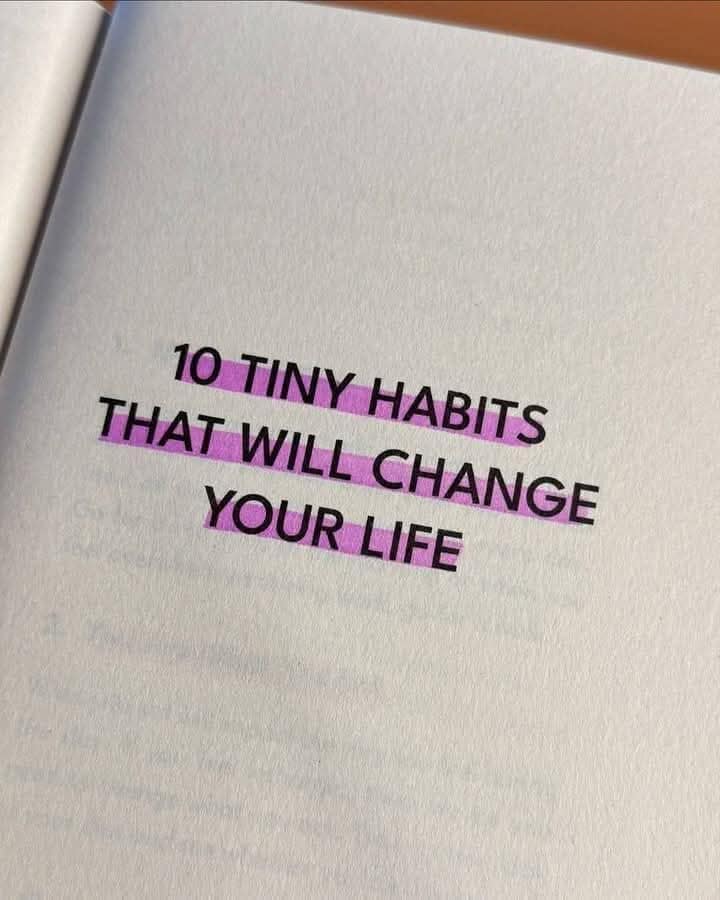 GLOBAL BOOK READERS | 10 Tiny habits that will change your life: | Facebook