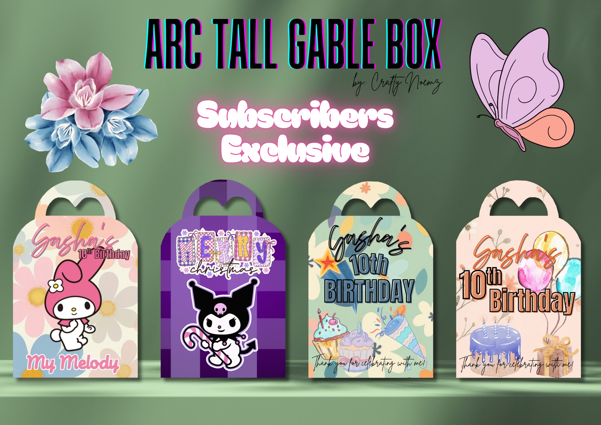 Crafty Noemz - EXCLUSIVE ARC TALL GABLE BOX CANVA... | Facebook