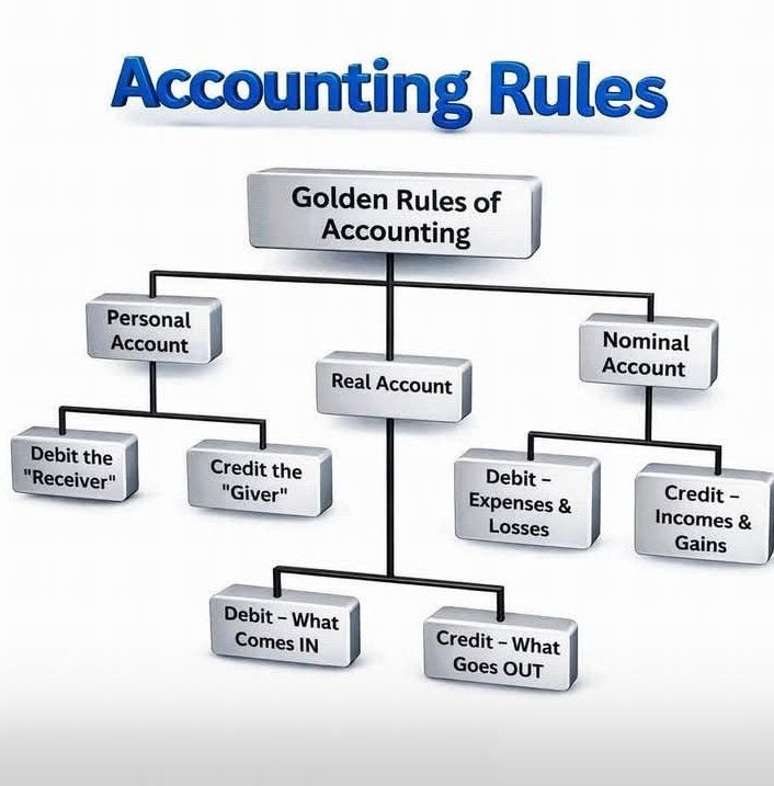 Financial - 1️⃣ Golden Rules of Accounting Used mainly in traditional ...