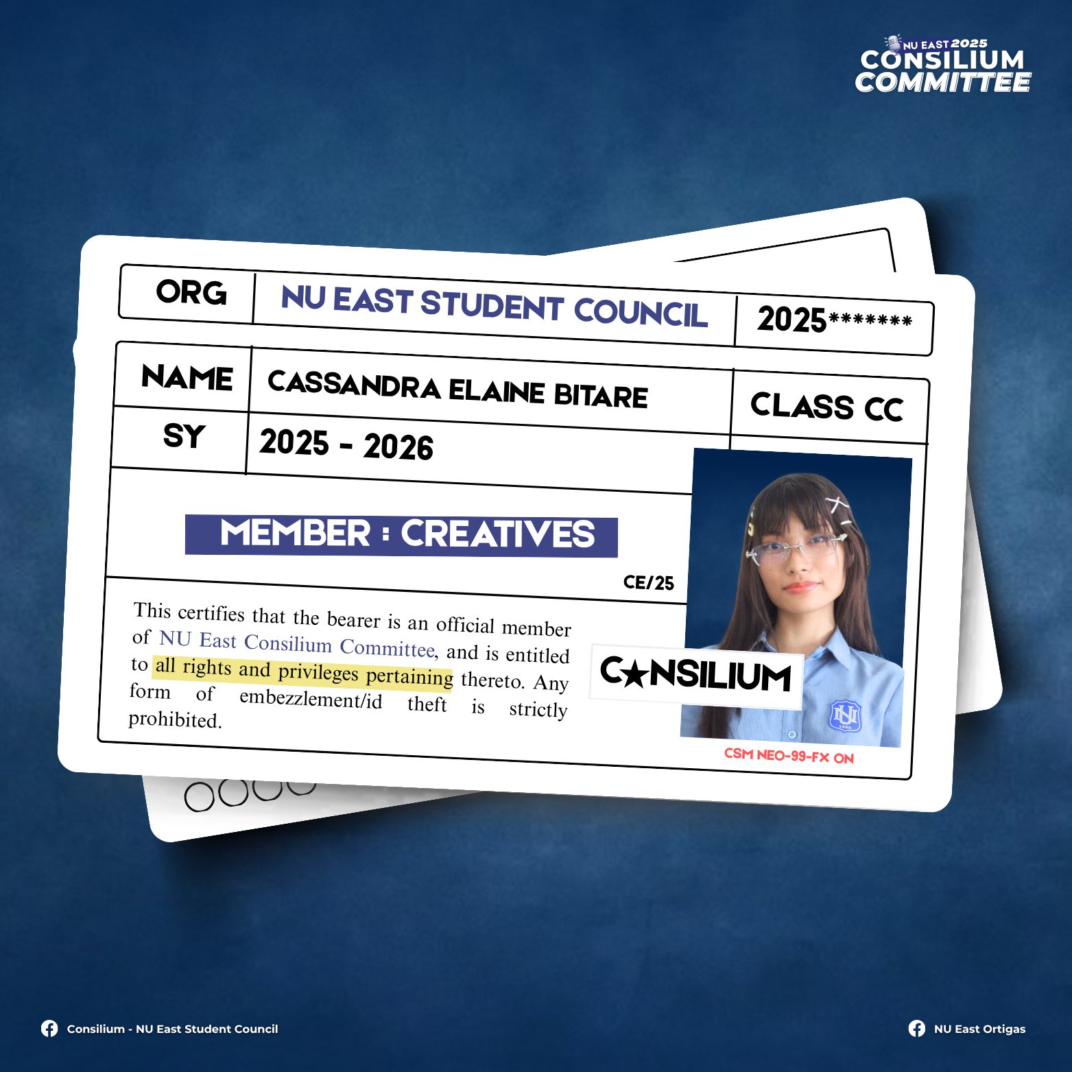Consilium - NU East... - Consilium - NU East Student Council