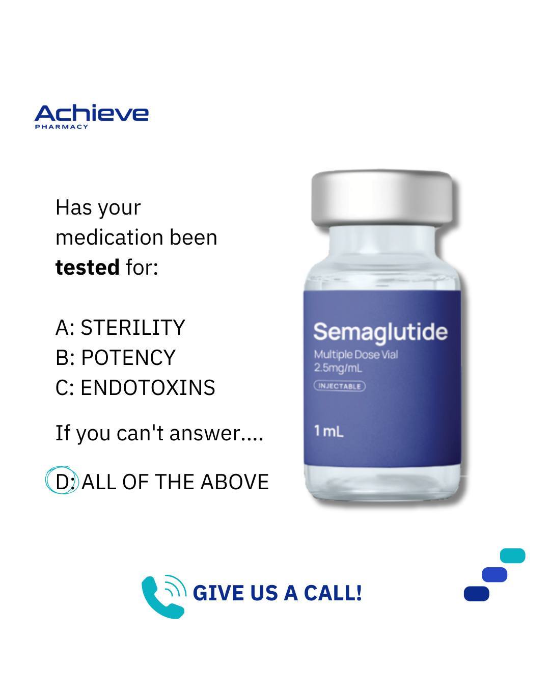 When it comes to GLP-1 medicines, how they're made matters. FDA-approved semaglutide medicines aren't just a formula; they're a standard of care backed by science, rigorous testing, consistent manufacturing standards, and ongoing