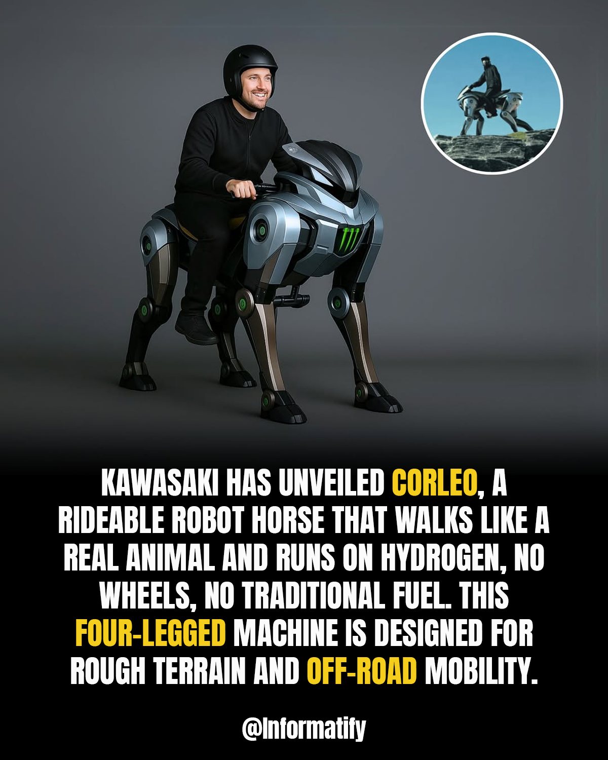 Informatify - 🤖 Kawasaki’s CORLEO: A Hydrogen-Powered Robotic Horse ...