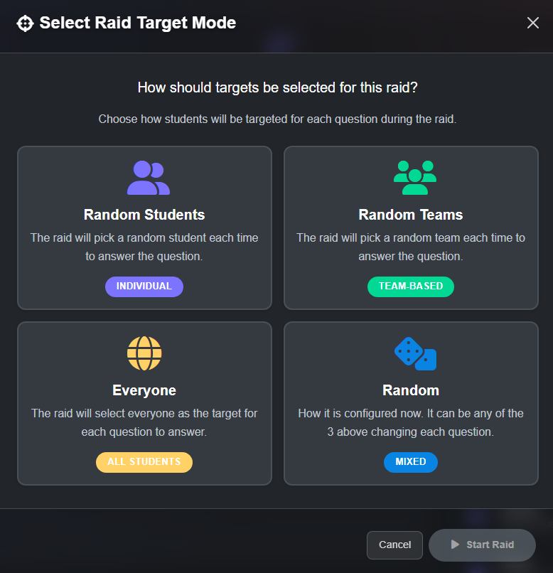 TeachQuest - When you start a new raid now, youll be asked... | Facebook