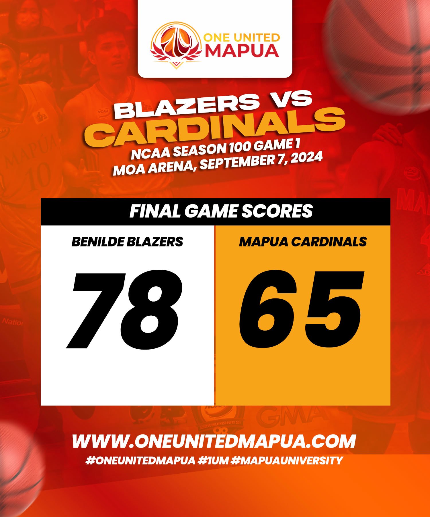 One - GAME DAY JITTERS The Mapua Cardinals suffered a loss in their ...