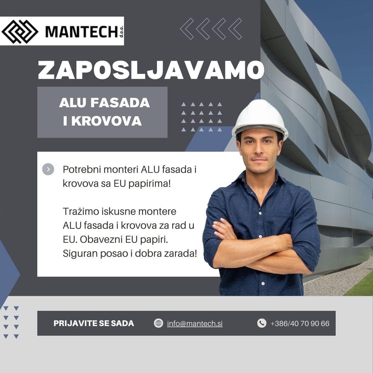 Posao u Sloveniji Varioci i Bravari | Facebook
