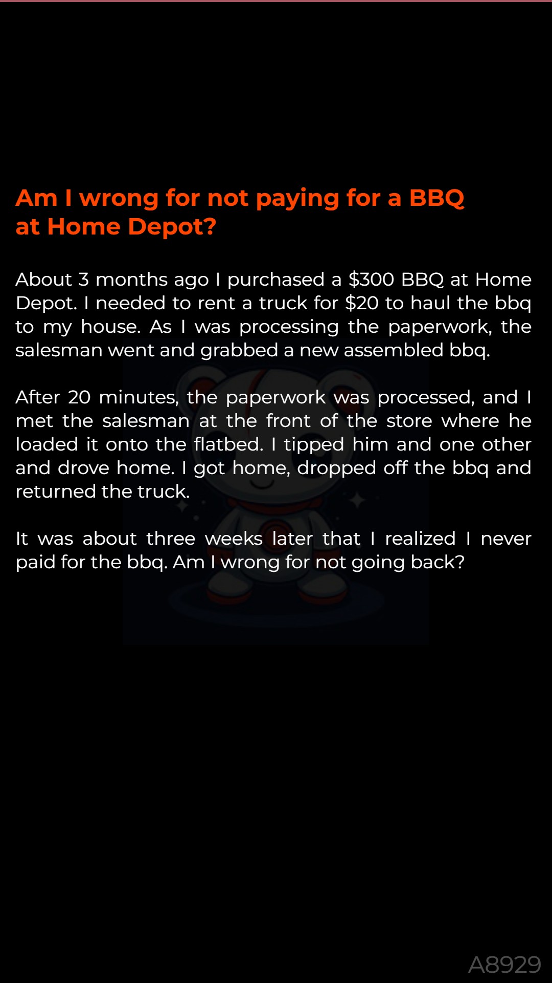 Am 👧 I wrong for not paying... - Reddit’s Moral Conundrums | Facebook