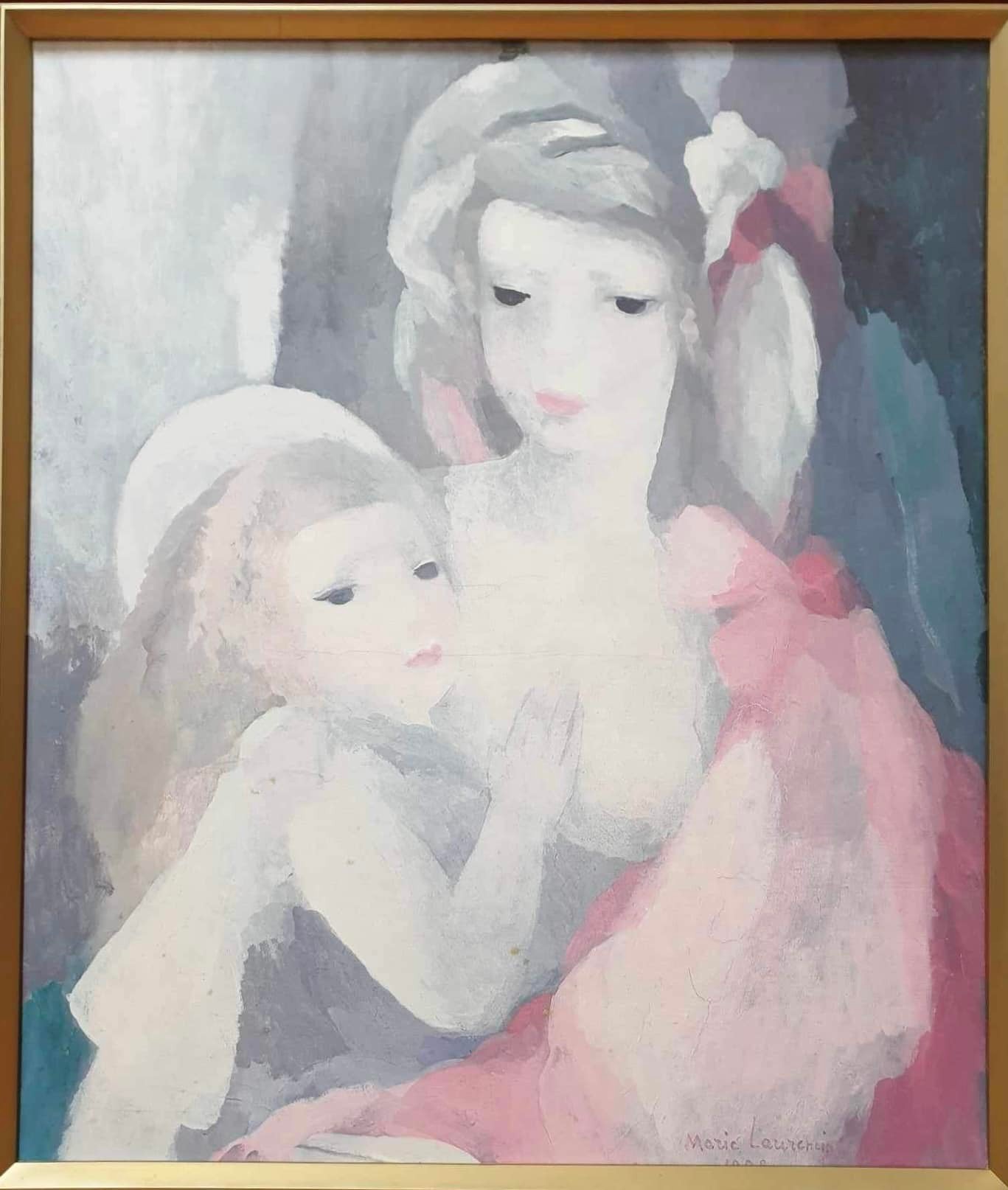 Marie Laurencin 母と子 1928年 AVAILABLE ✓ “Mother and Child” Artist: Marie Laurencin(1928) 46x54cm