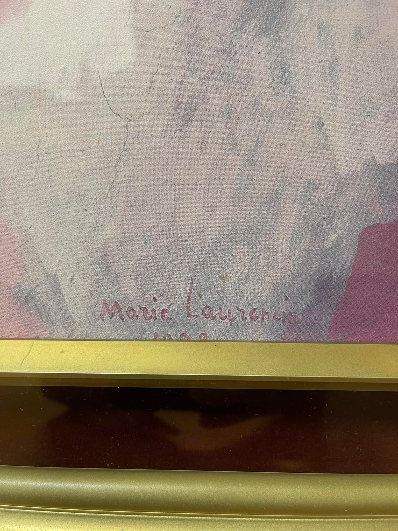 AVAILABLE ✓ “Mother and Child” Artist: Marie Laurencin(1928) 46x54cm