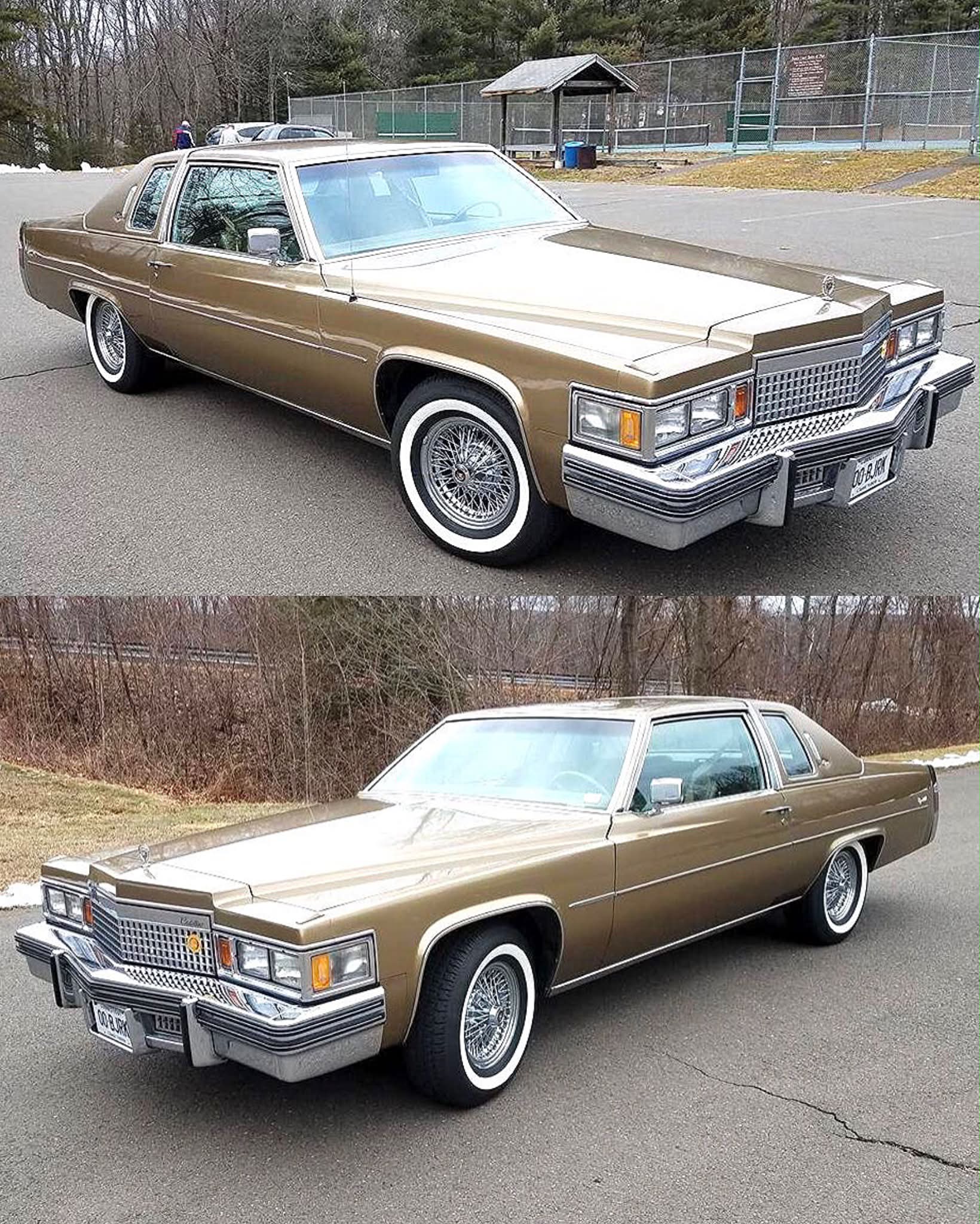 1979 Cadillac DeVille with gold Dayton wire wheels