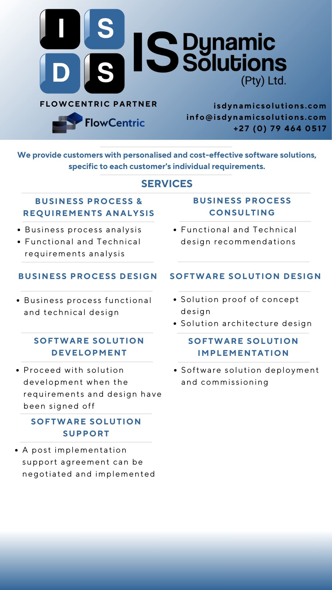 I.S Dynamic Solutions | Pretoria