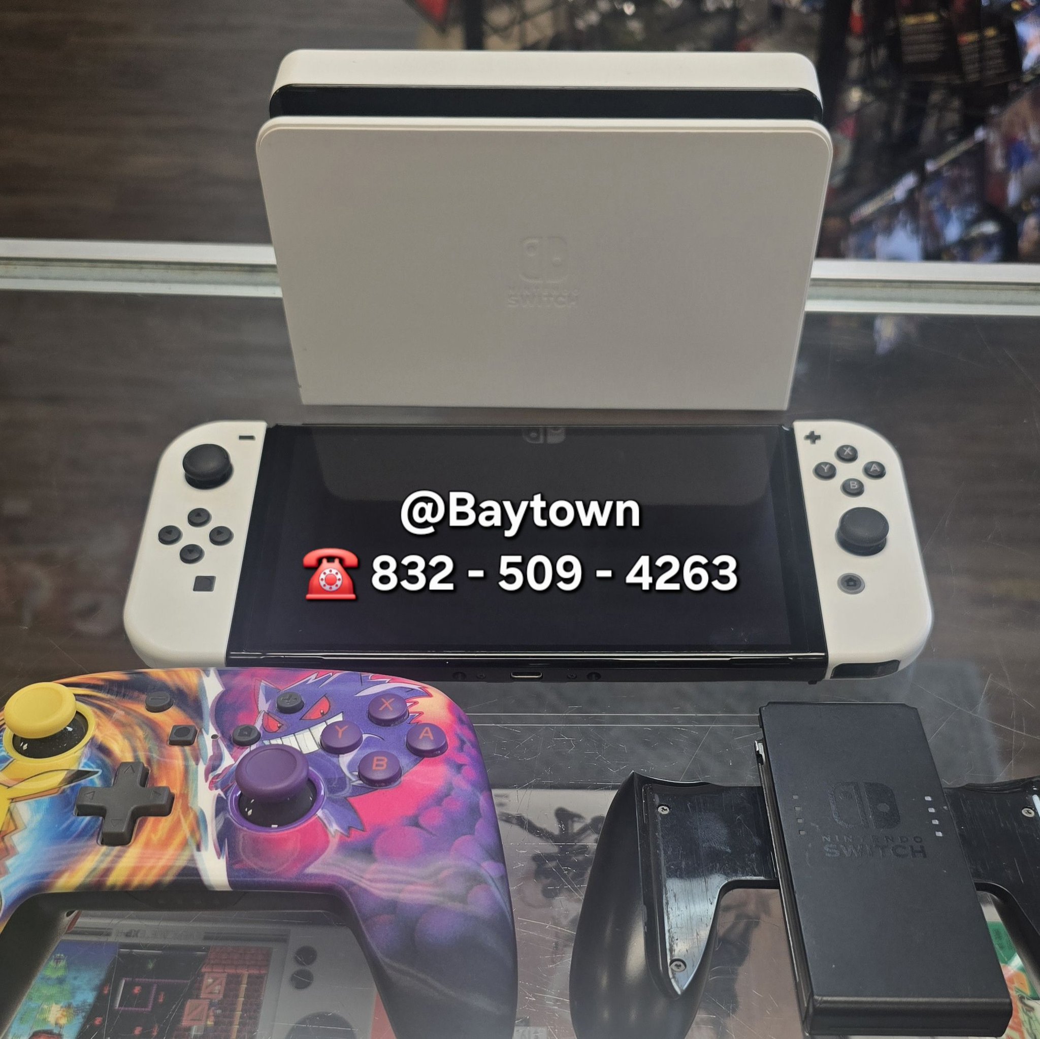 New Nintendo Switch OLED console and accessories at Game Over