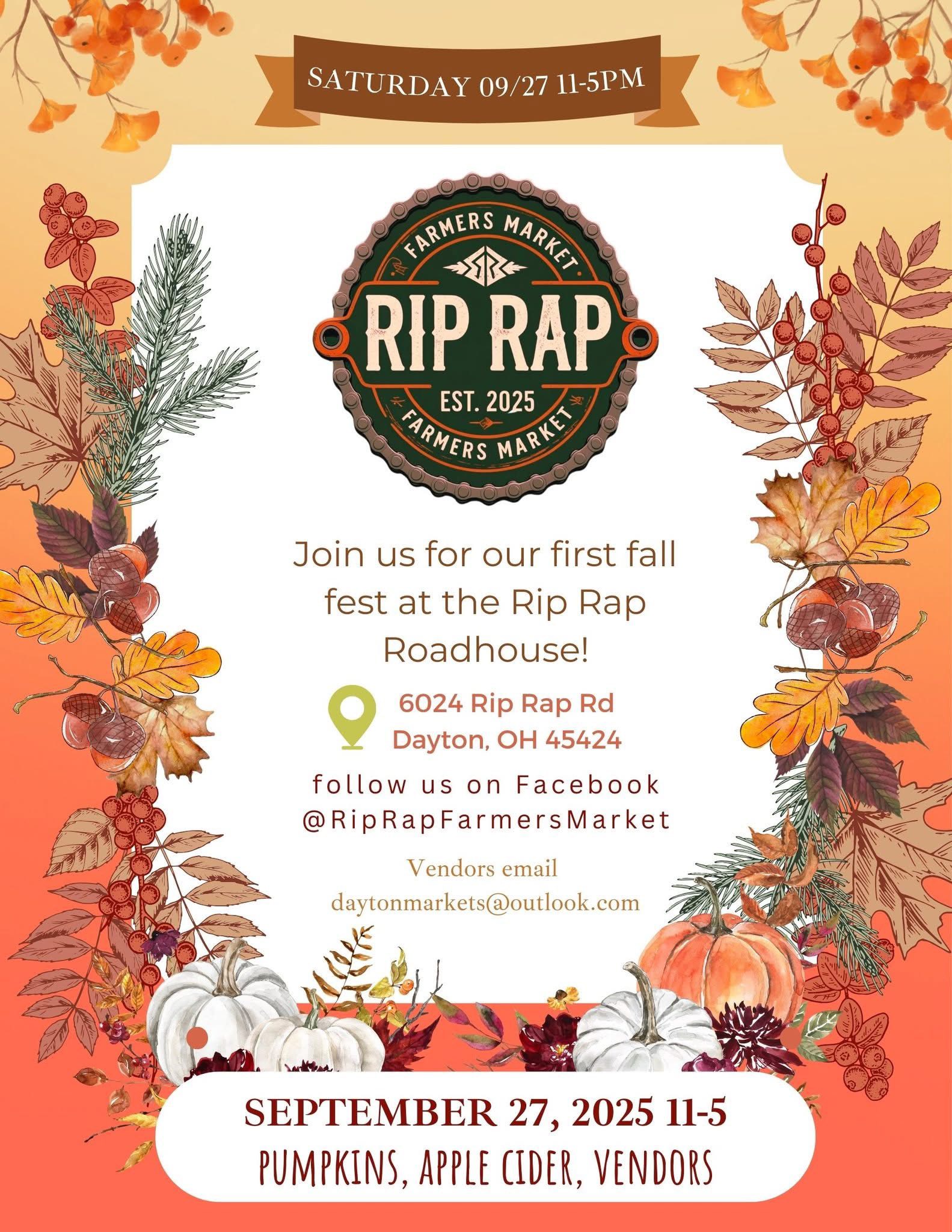 Join us tomorrow for our Fall... - Rip Rap Farmer’s Market | Facebook