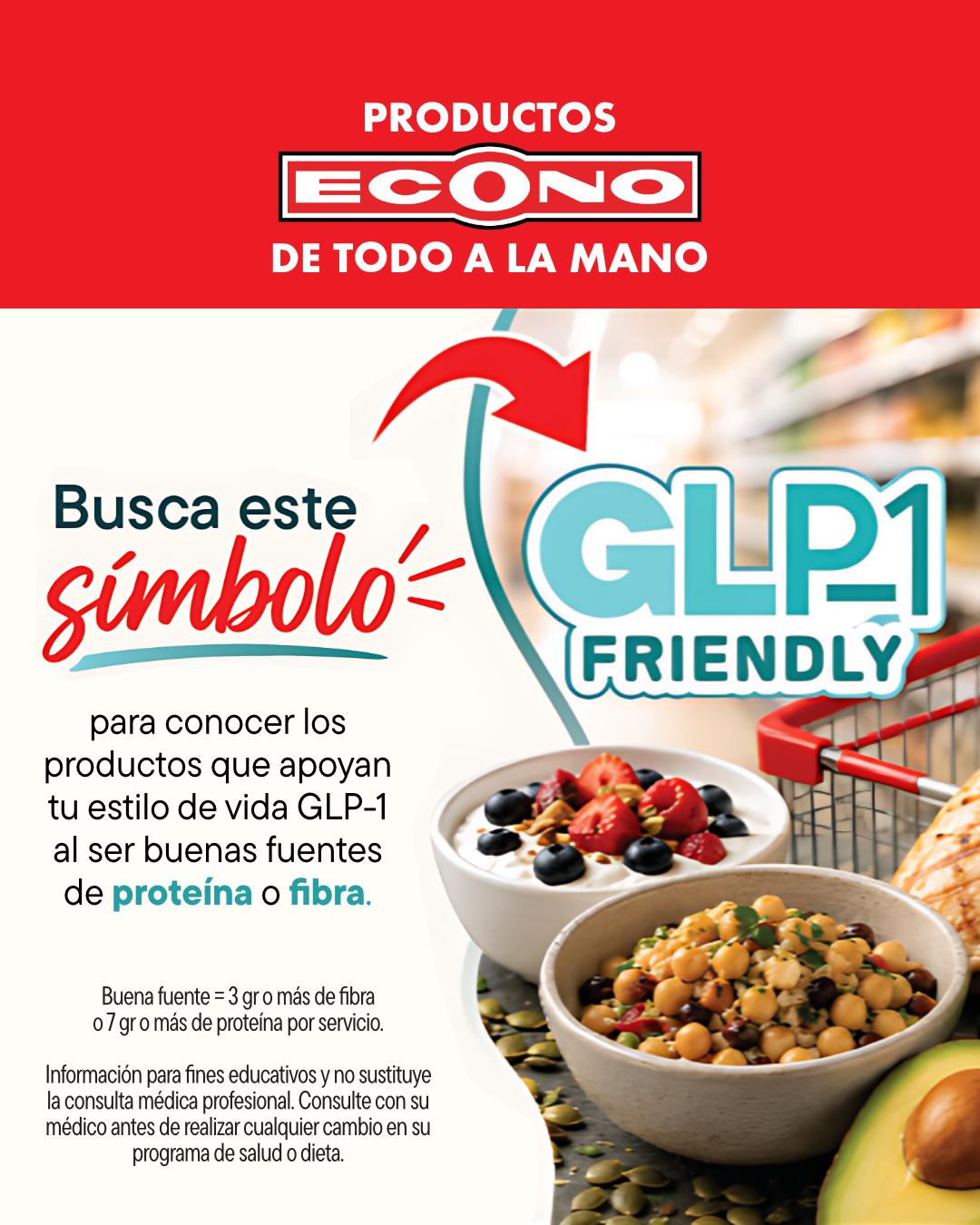 🥗💚 Alimenta tus metas con opciones inteligentes. Si buscas productos que apoyen un estilo de vida GLP-1, en Econo encontrarás alternativas como proteínas magras, vegetales, frutas frescas y otros alimentos que pueden