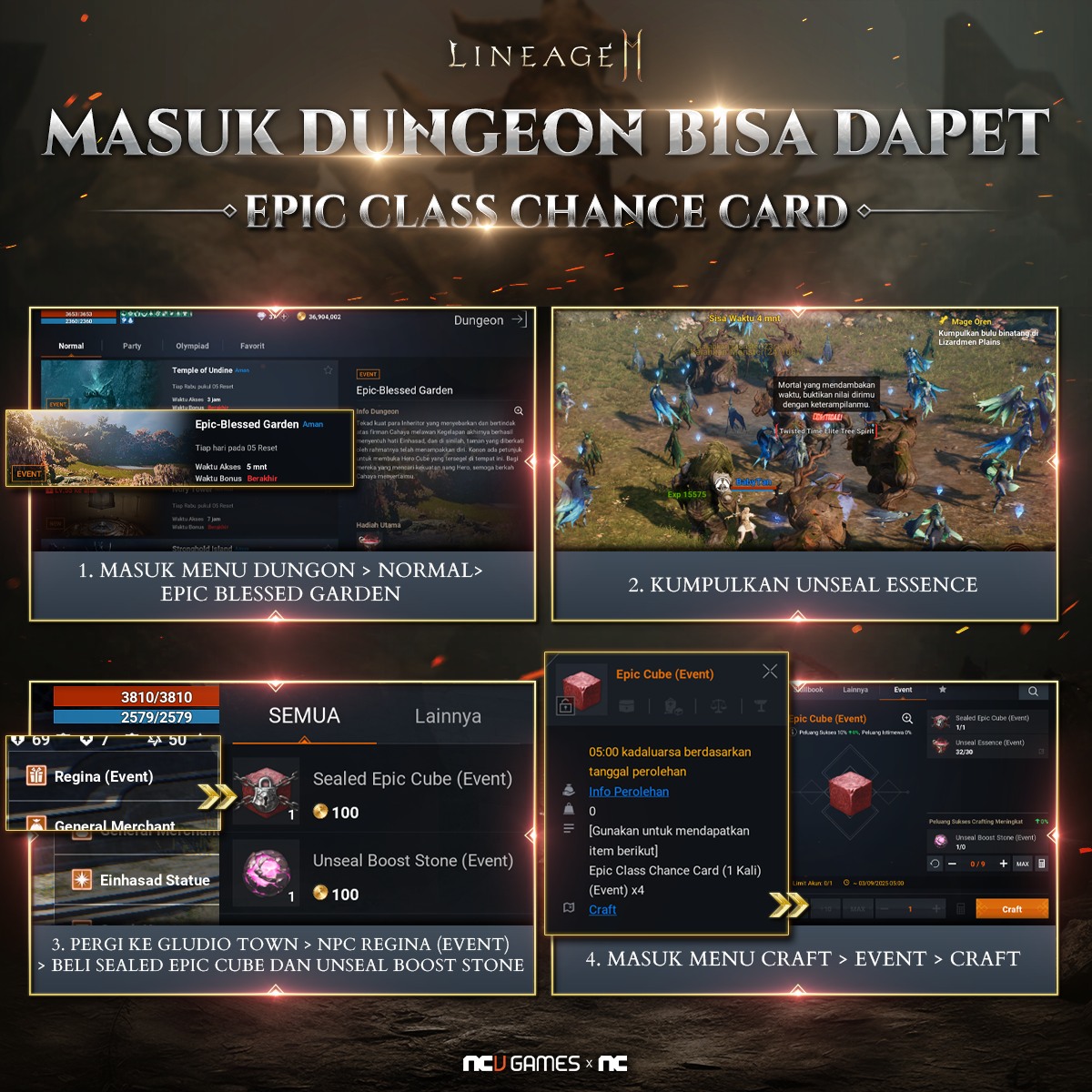 Lineage2M - ⚔️KONTEN TERBARU: DUNGEON EPIC BLESSED GARDEN! 🌌⚔️ ...