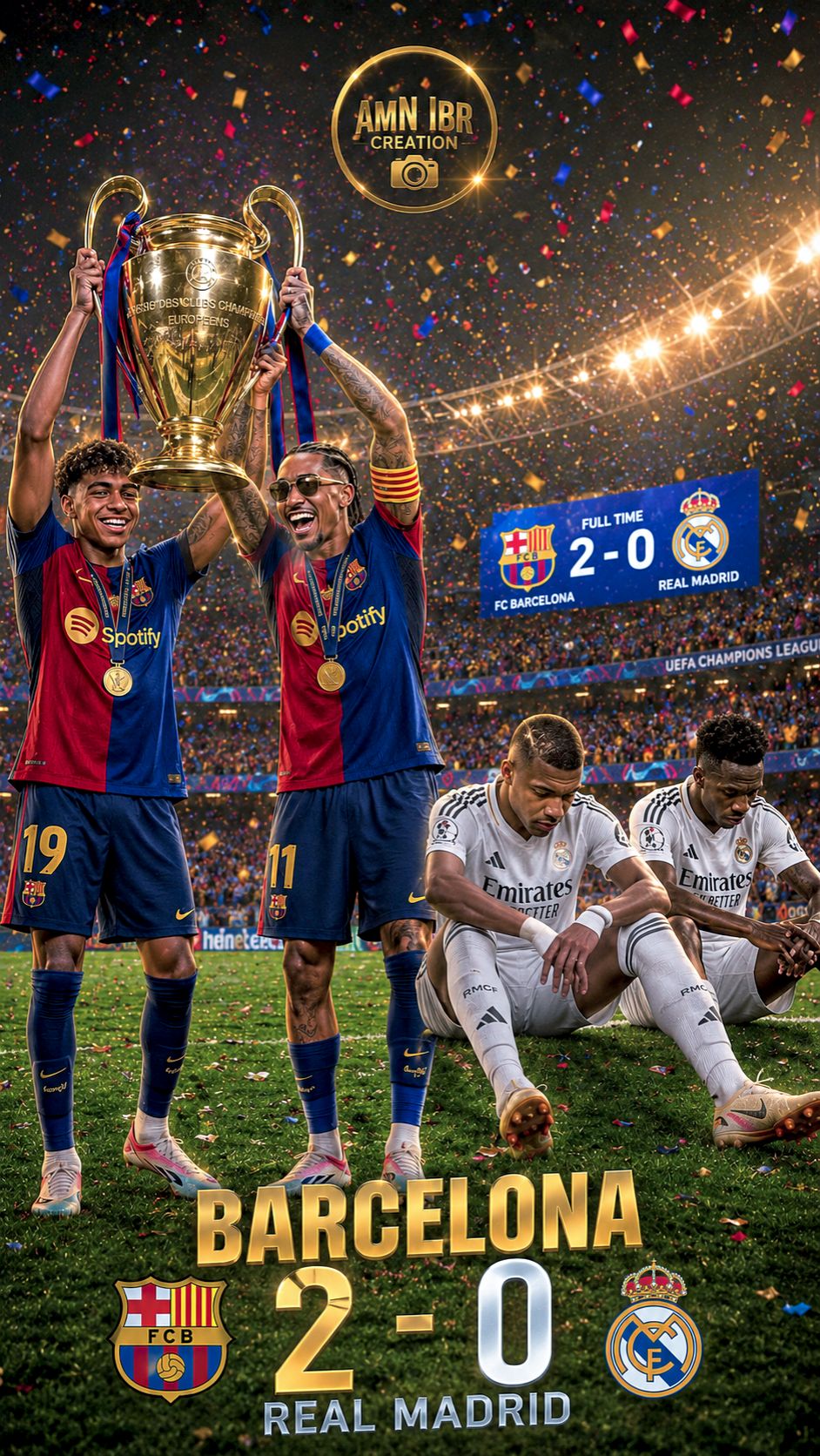 FULL TIME! Real Madrid 0-4 FC Barcelona! What an INSANE match