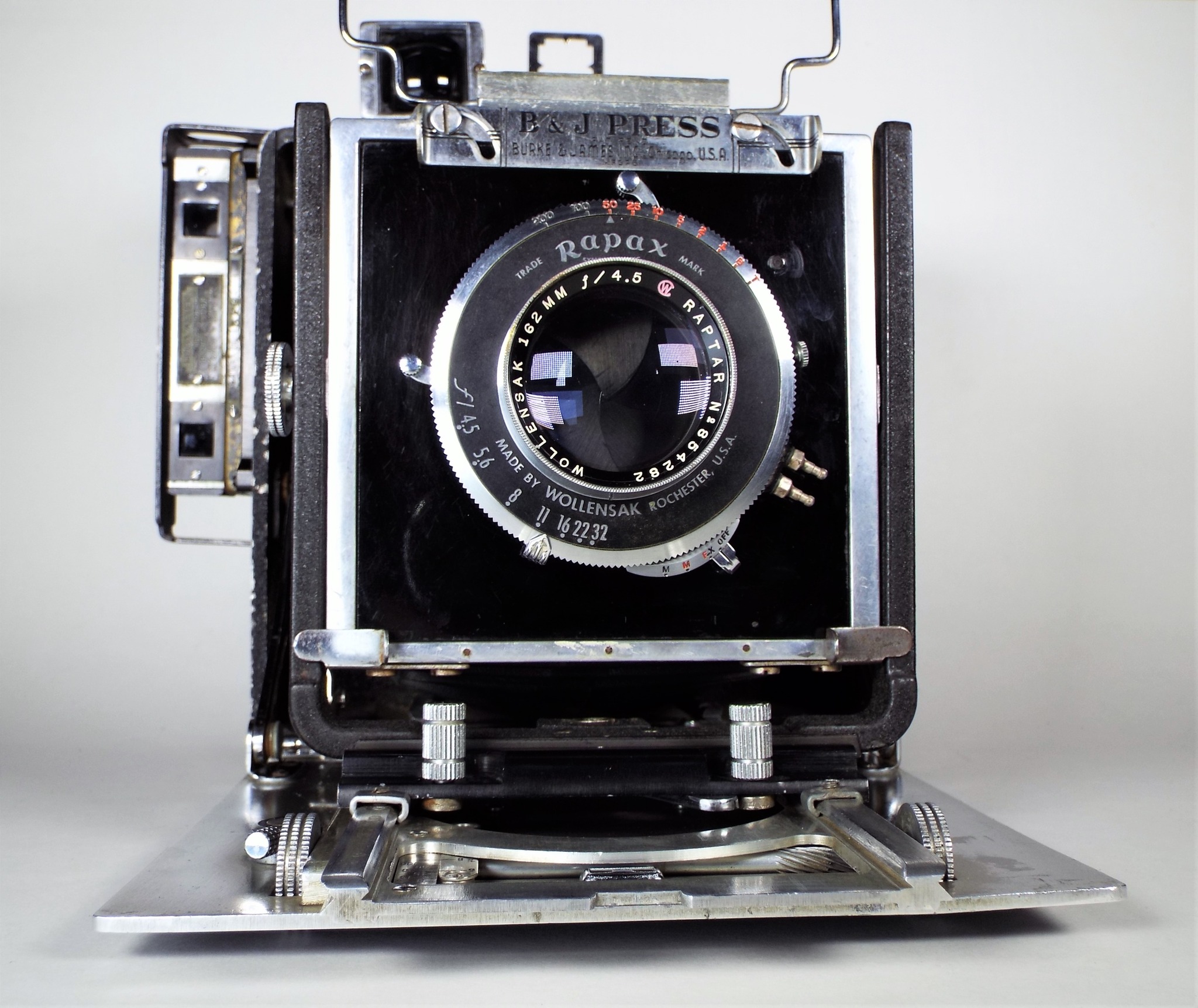 Restored 1954 Burke & James Press 4x5 camera set