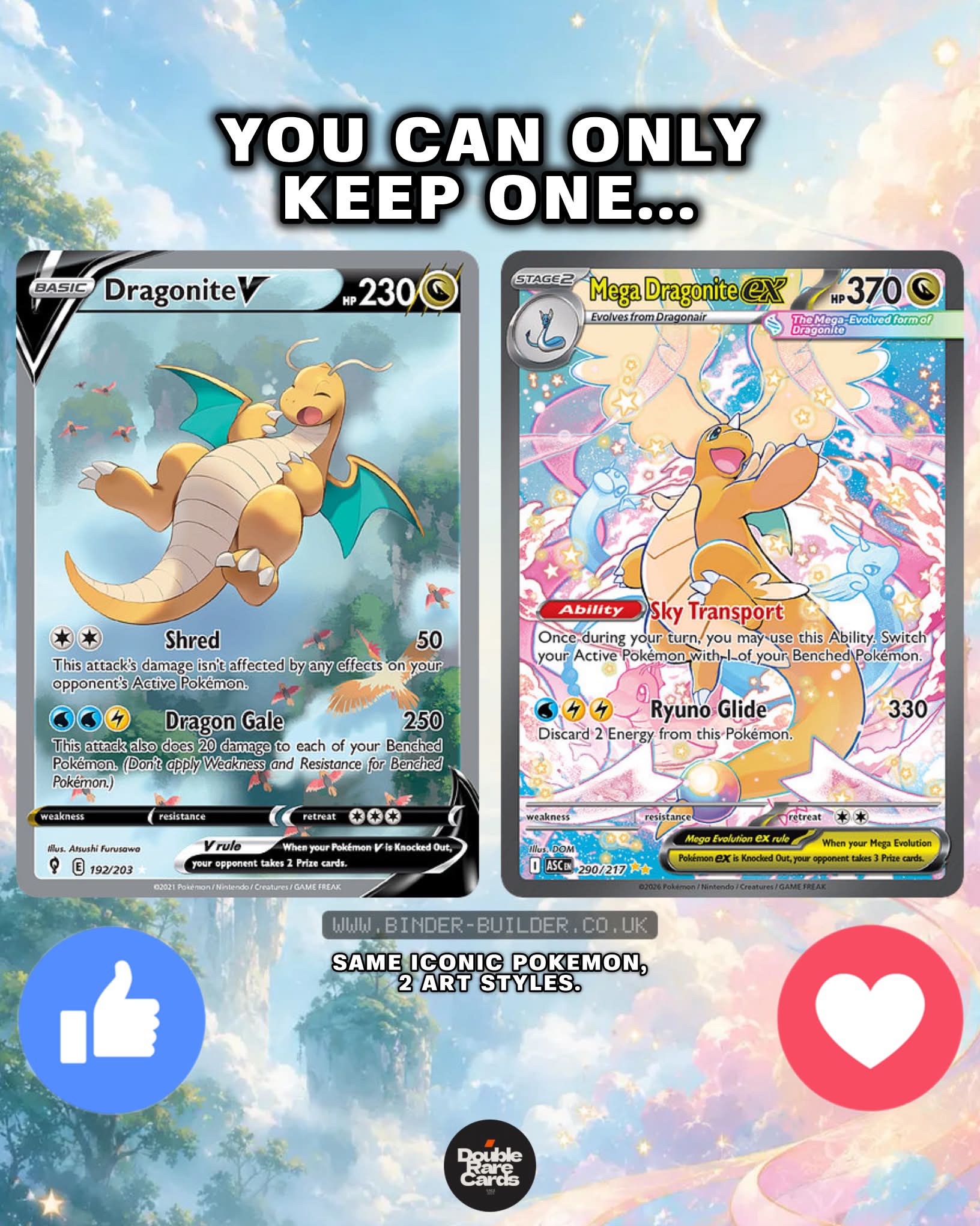 is dragonite a rare pokemon card EX Raw [L] Wrapped in WindAttach up to 2 basic Energy cards from your hand to this Pokemon Amazon.com: Dragonite Vstar 081/078 -