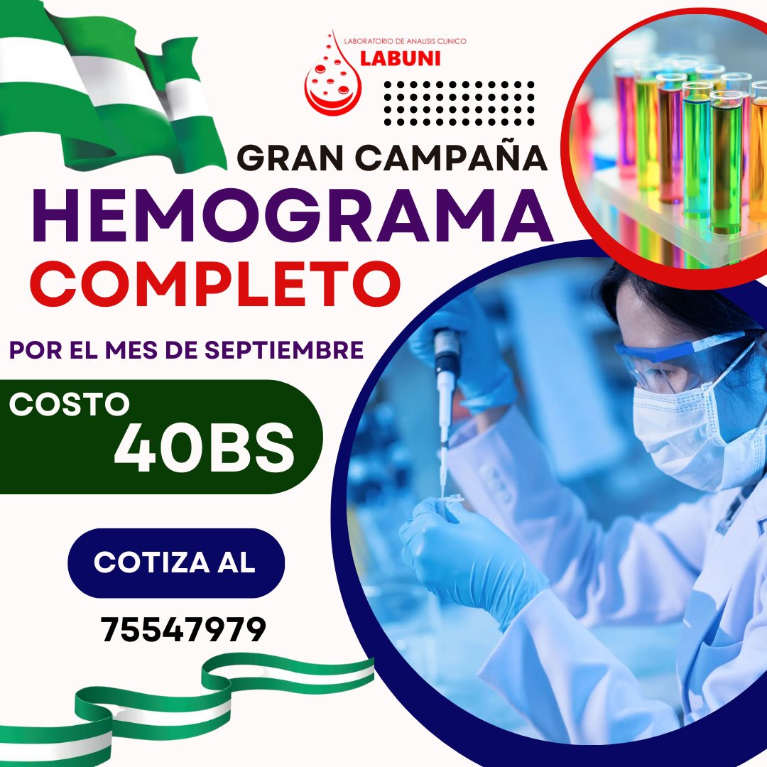🎉 ¡Septiembre Saludable, Mes Cruceño... - Laboratorio Labuni | Facebook