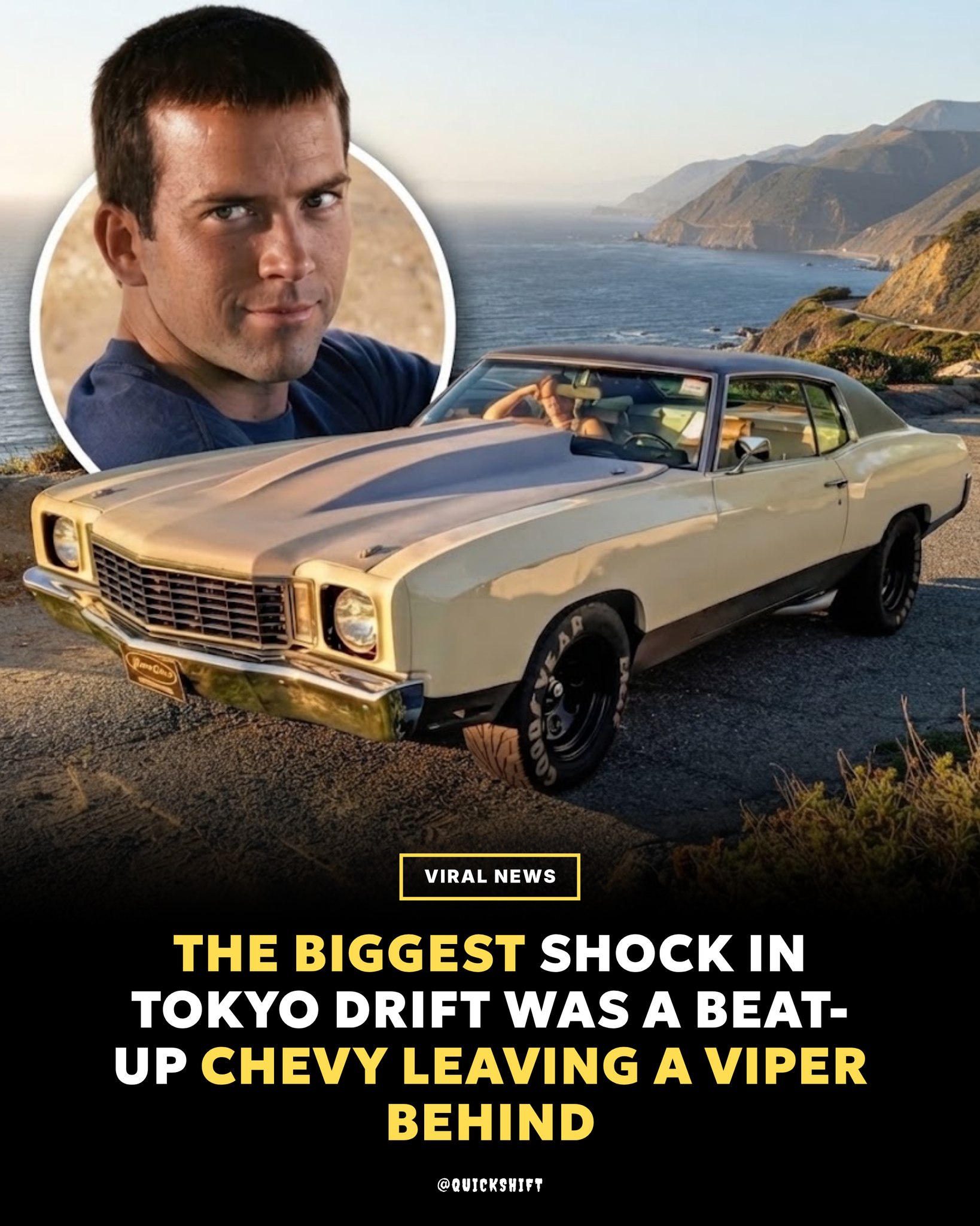 Custom Chevy Monte Carlo model from Fast & Furious Tokyo Drift