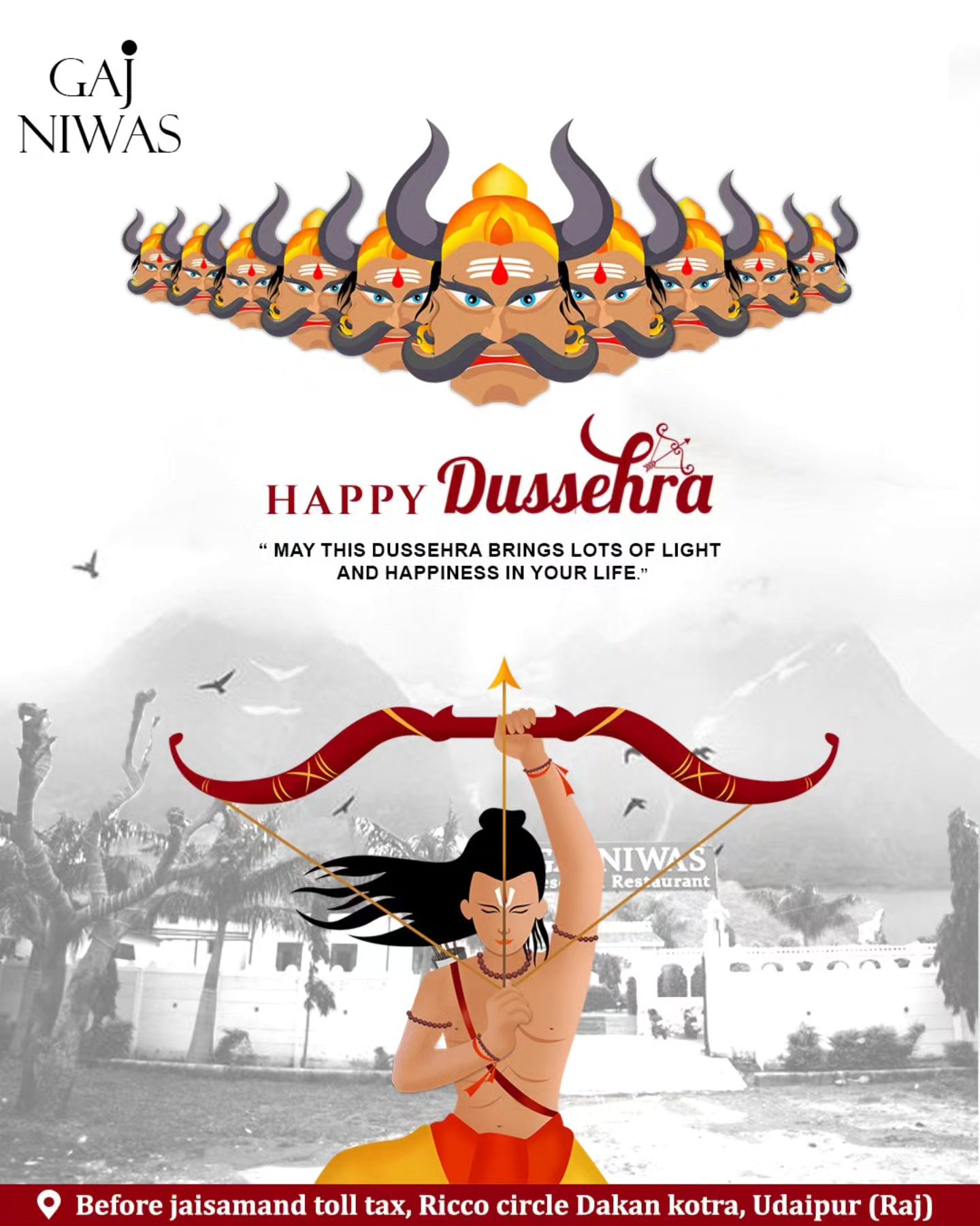 Gaj - "May the spirit of Dussehra bring you the joy of victory and the ...