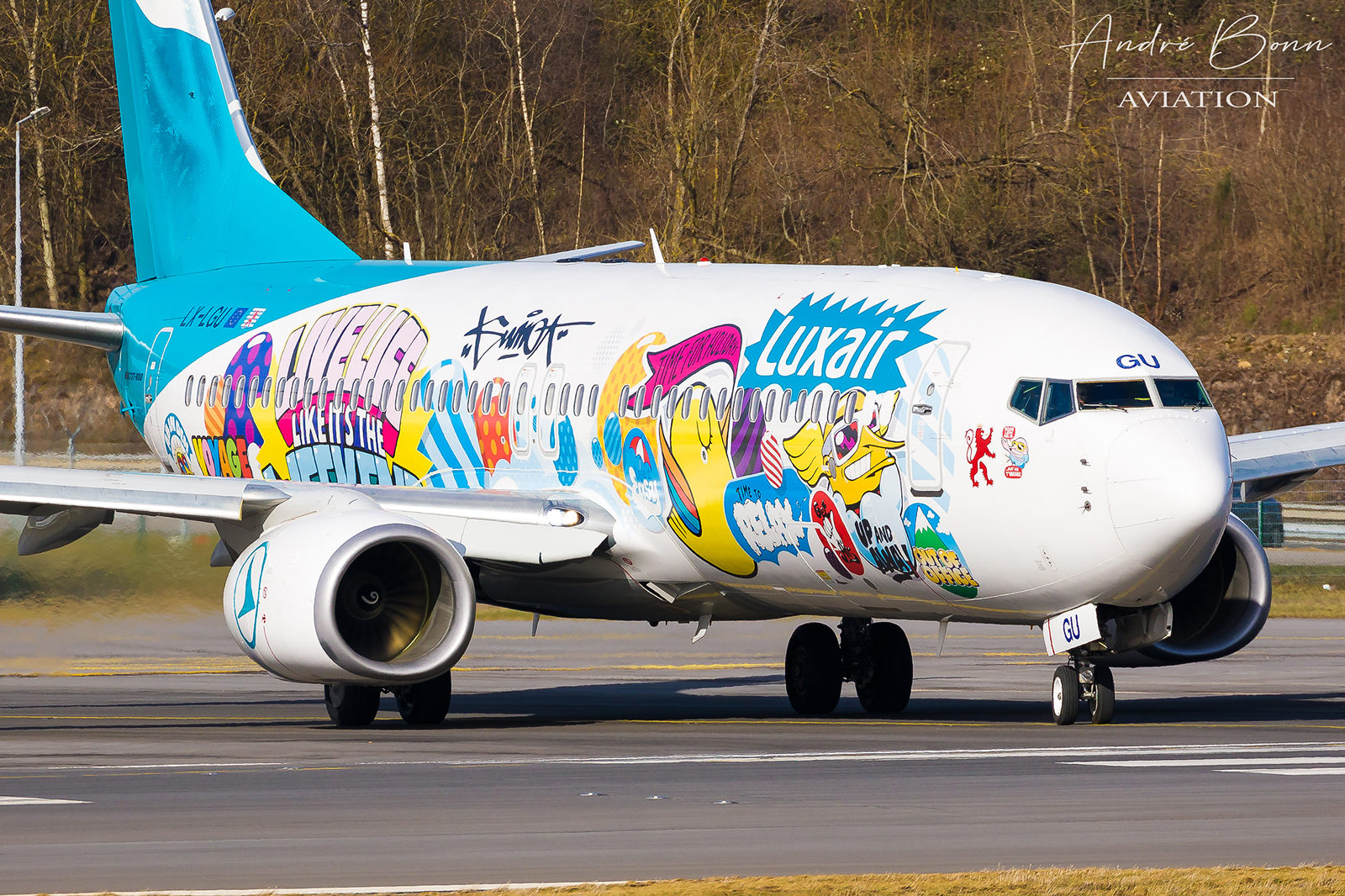 LX-LQJ with our newest special livery is ready for take-off