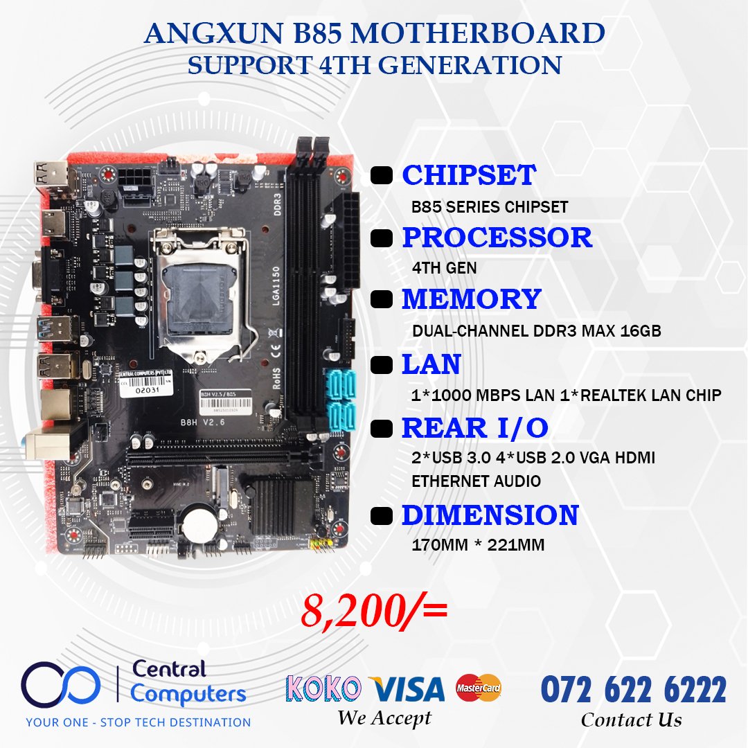 ANGXUN B85 | B250 | H310 | H610 MOTHERBOARD ✓ANGXUN B85