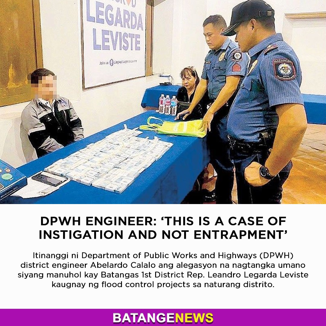 BatangeNews - DPWH ENGINEER: ‘THIS IS A CASE OF INSTIGATION AND NOT ...