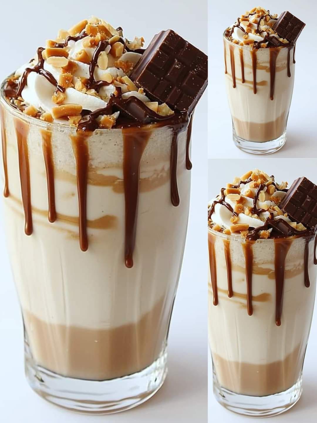 viral snickers milkshake recipe Ingredients_ @snickers chocolate