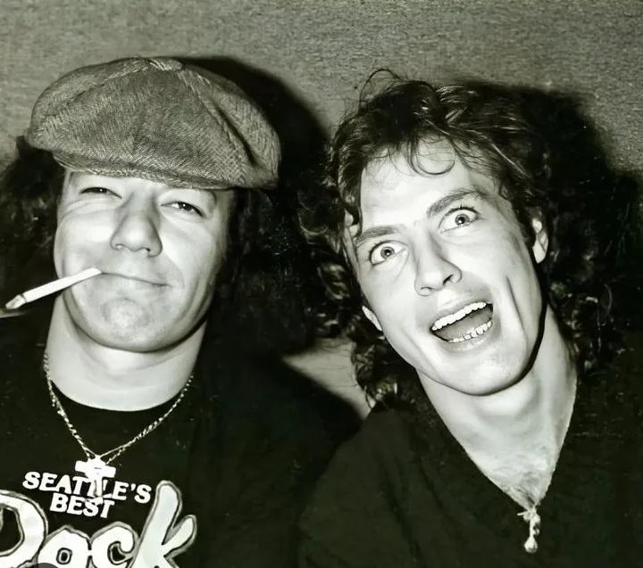 Brian Johnson and Angus Young of AC/DC