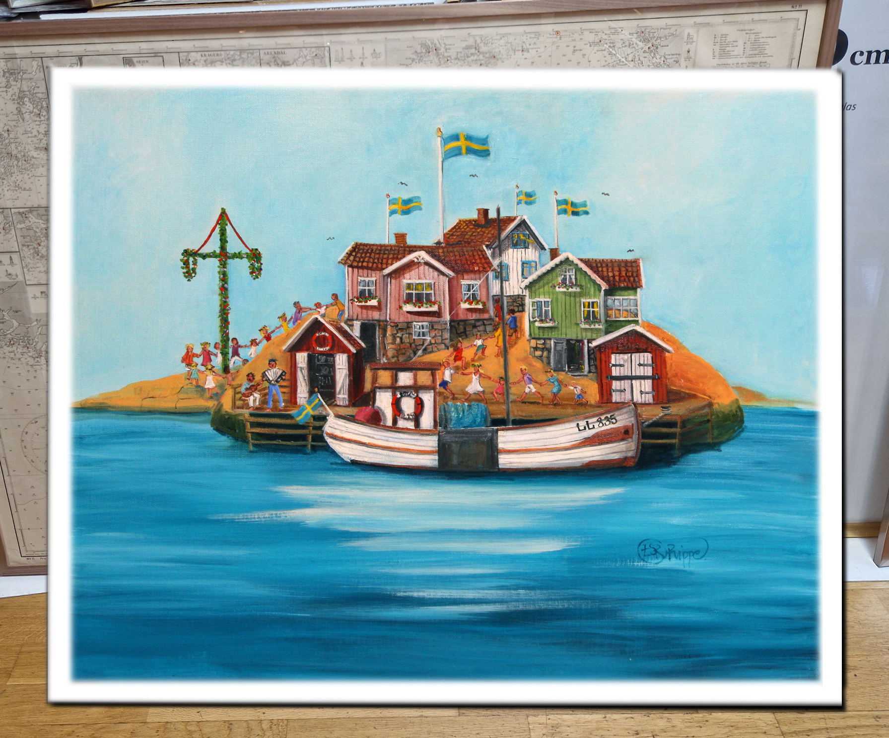 Fotolabbet - Alltid lika roligt att rama in verk som Elisabeth Seth ...