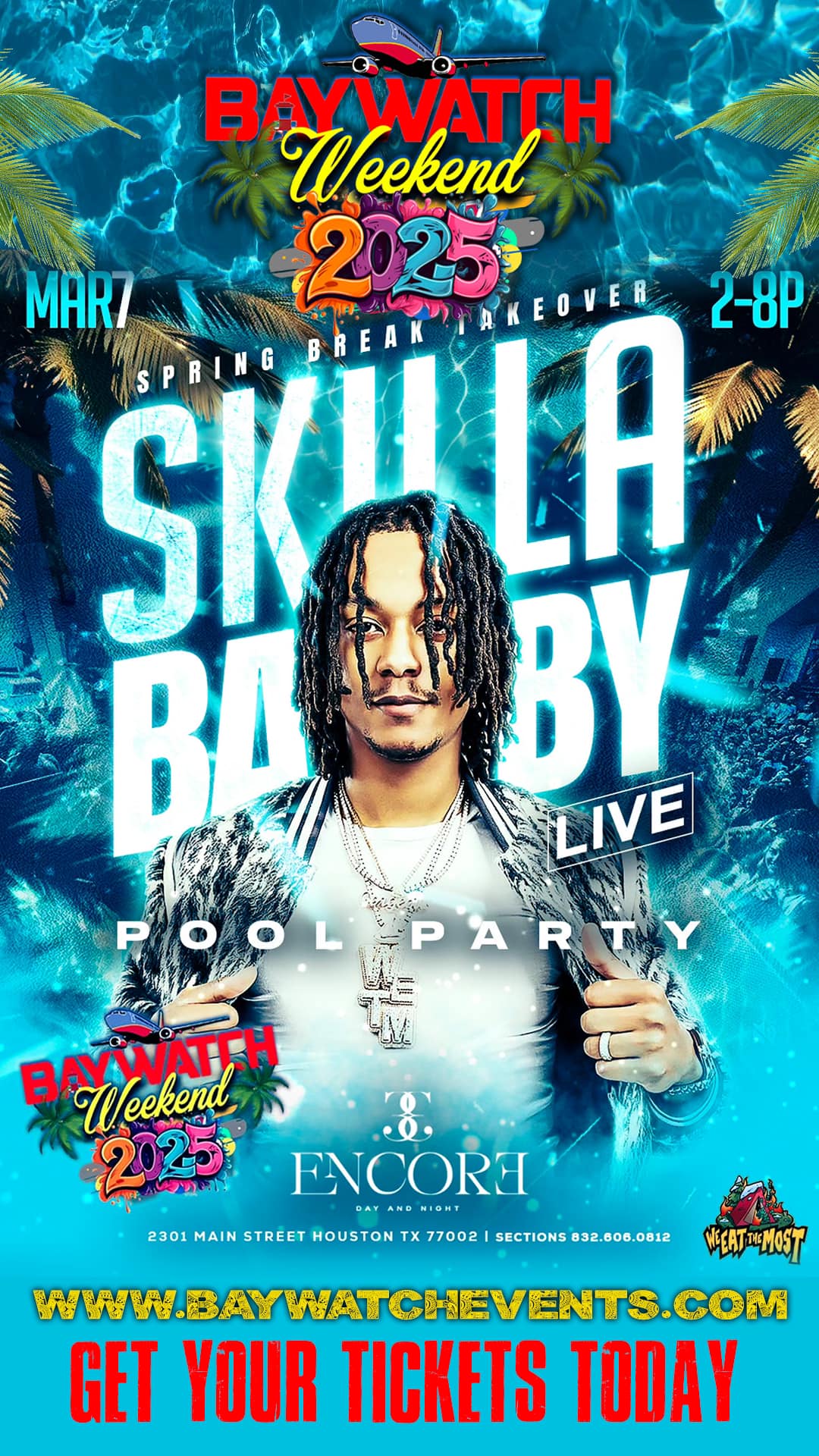 Baywatchsaturdays - 🌊💦 SKILLA BABY LIVE at the BAYWATCH WEEKEND POOL ...