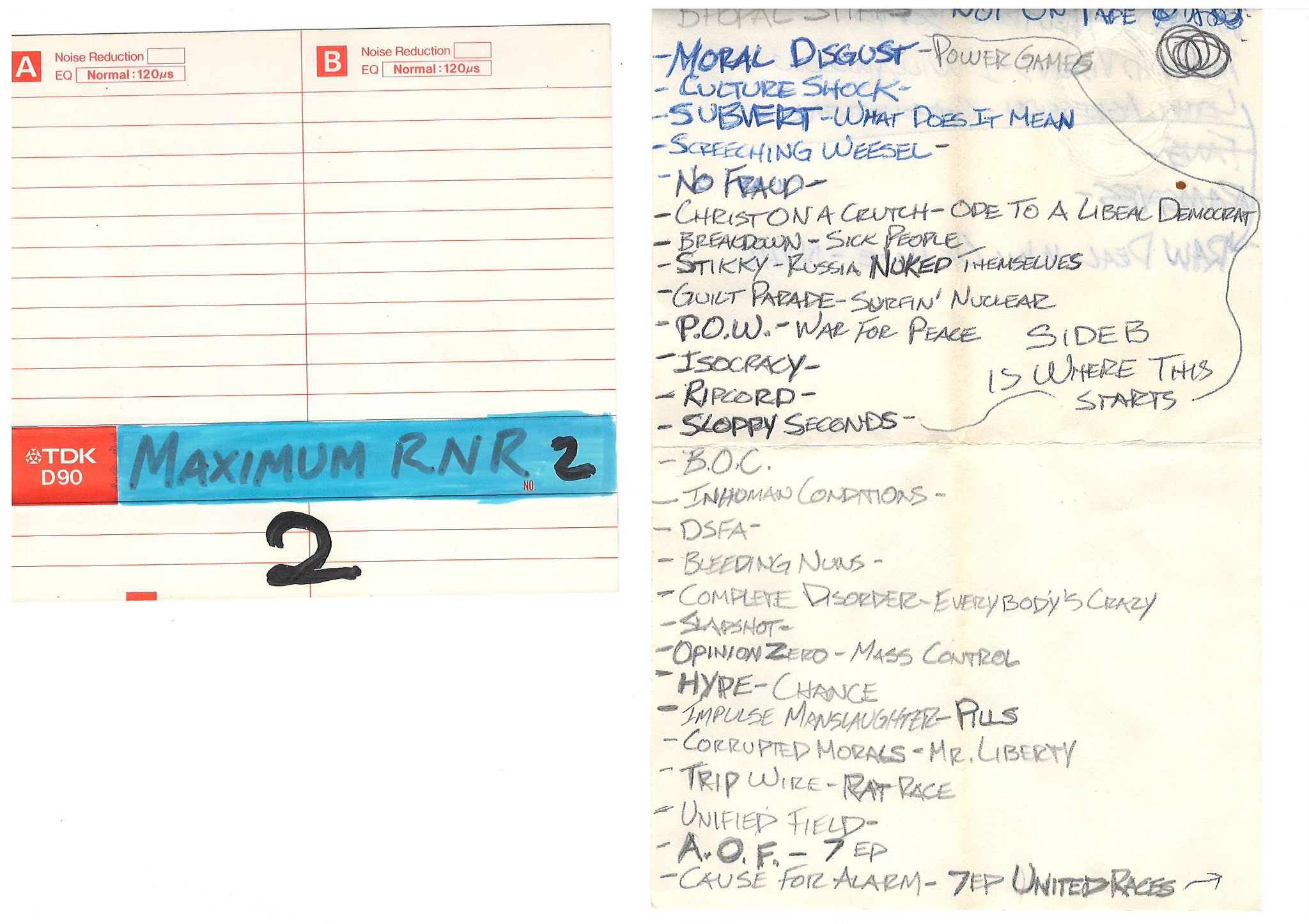 Maximumrocknroll radio show from late 1980s
