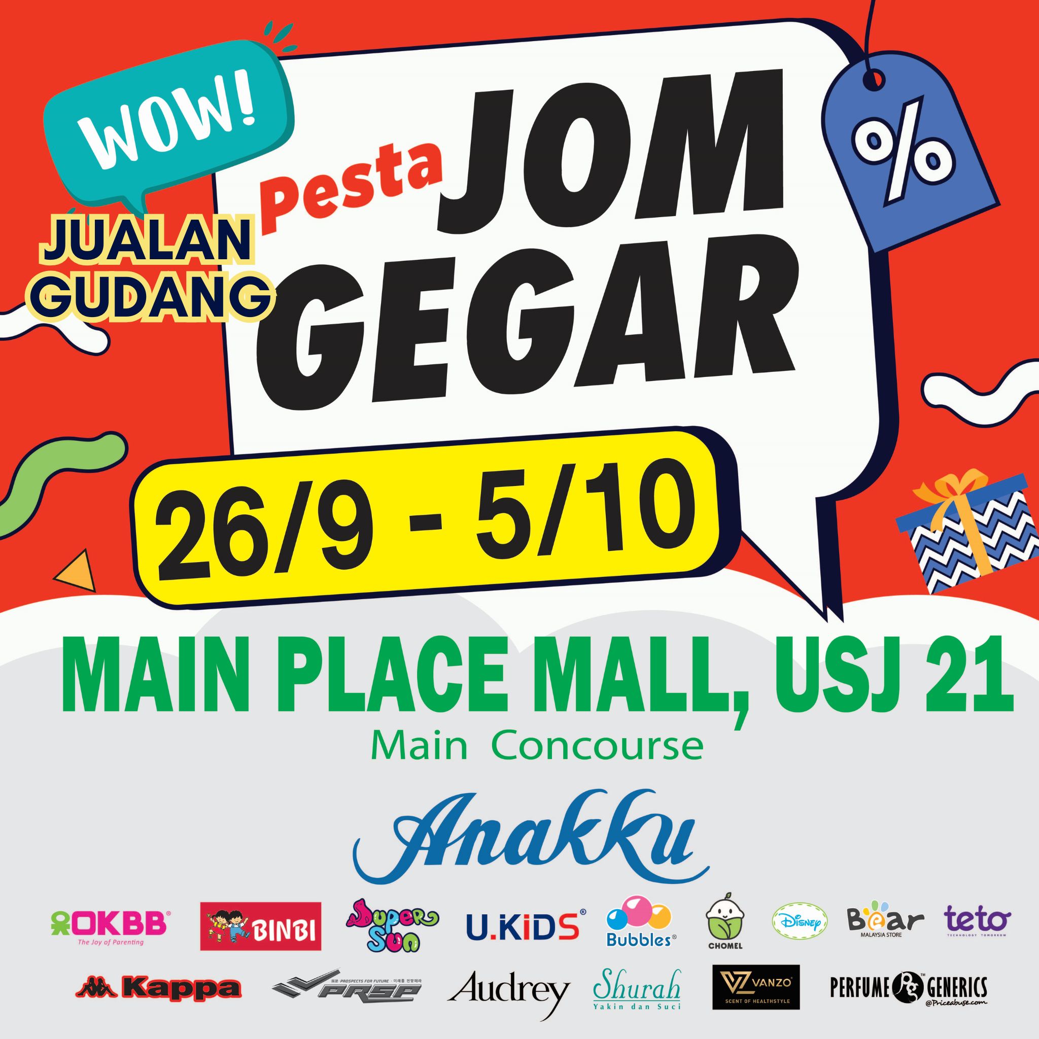 Pesta Jom Gegar - 🛍️ PESTA JUALAN GUDANG – JOM GEGAR! 🛍️ 📍... | Facebook
