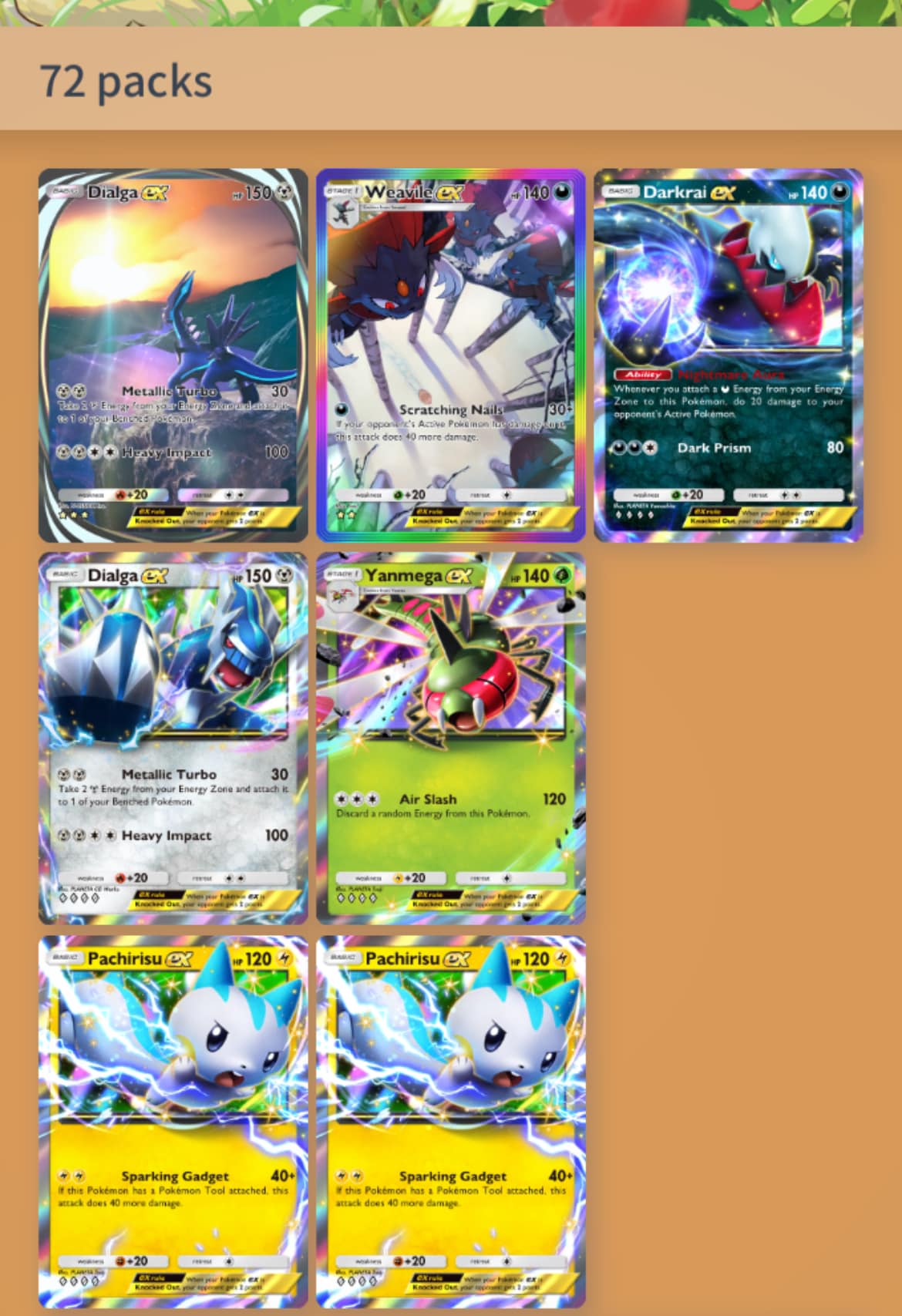 Pokemon Trading Card Game Pocket | 72 packs net me these, with only 2 ...
