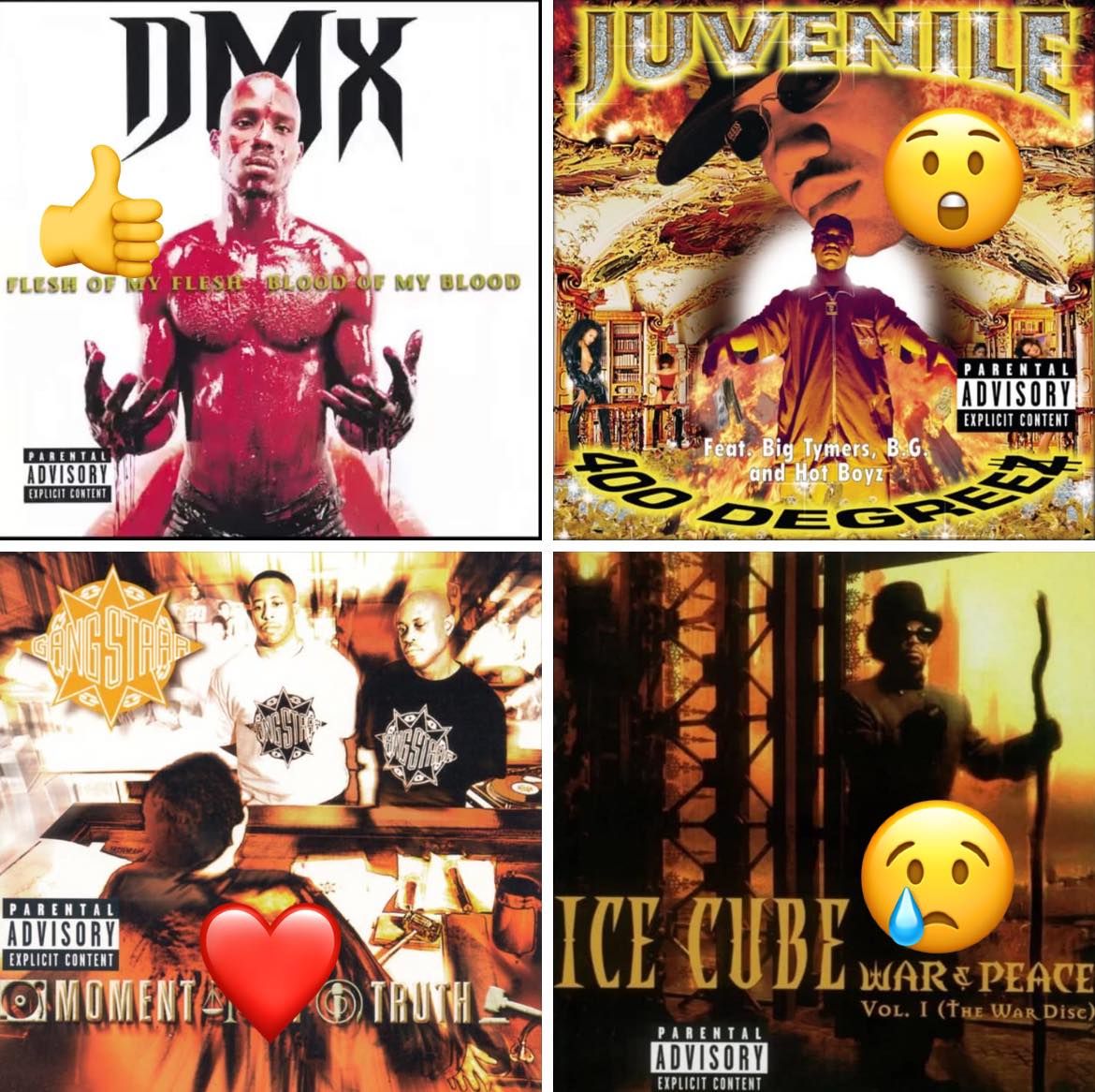 DMX vs Ice Cube impact on hip hop